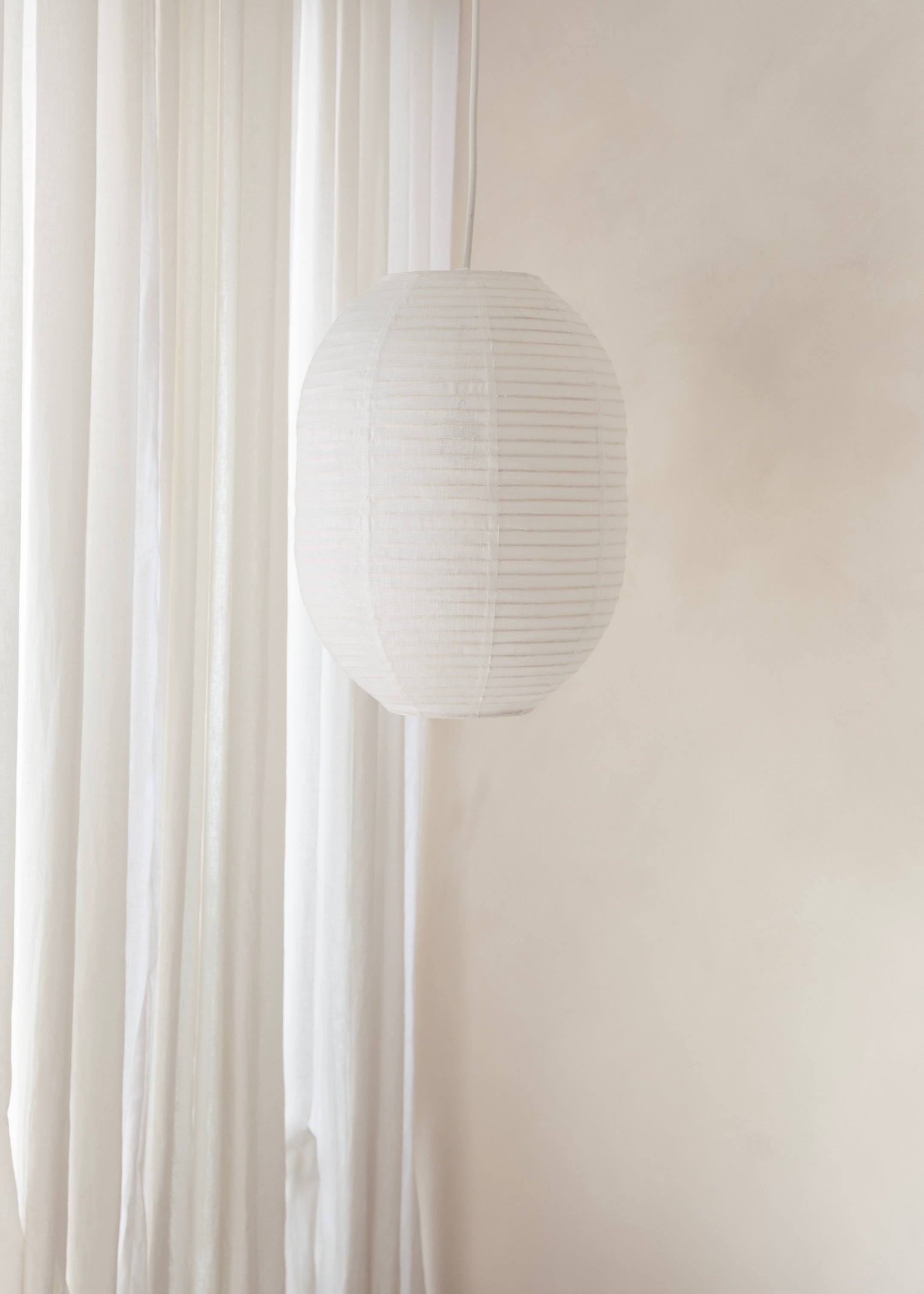 Elva Linen Lantern / Off White