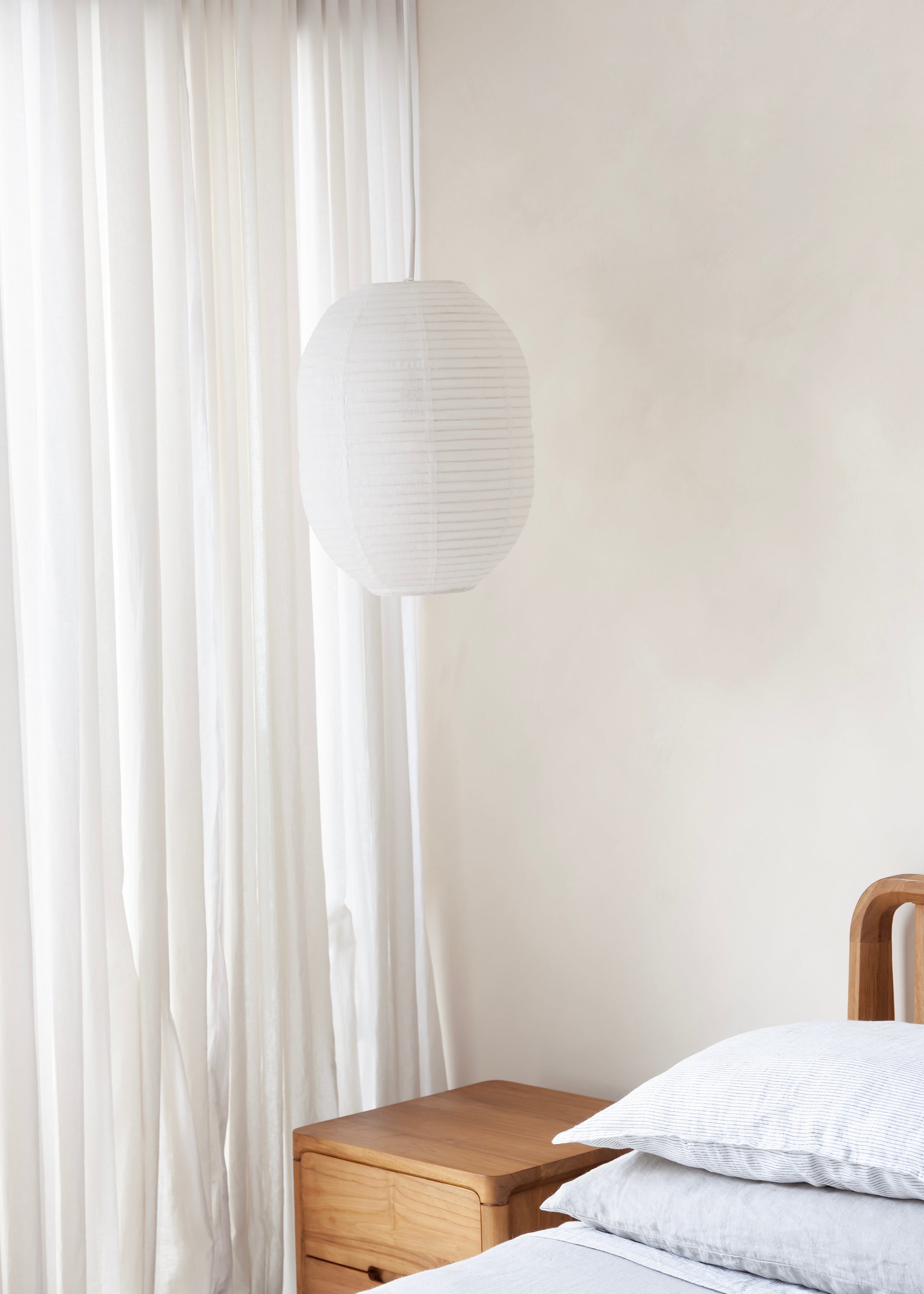 Elva Linen Lantern / Off White