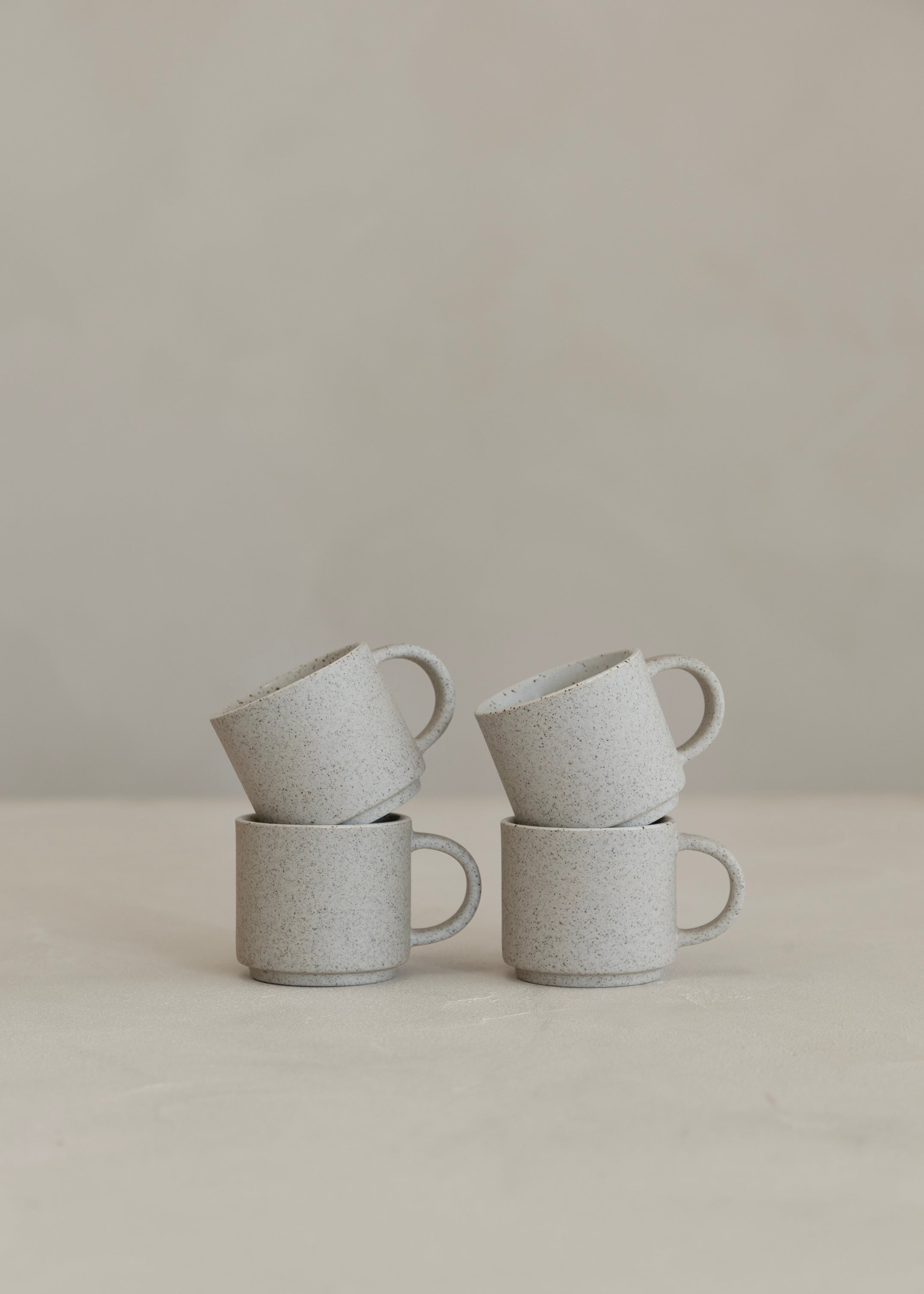 Espresso Set 4 / White Granite