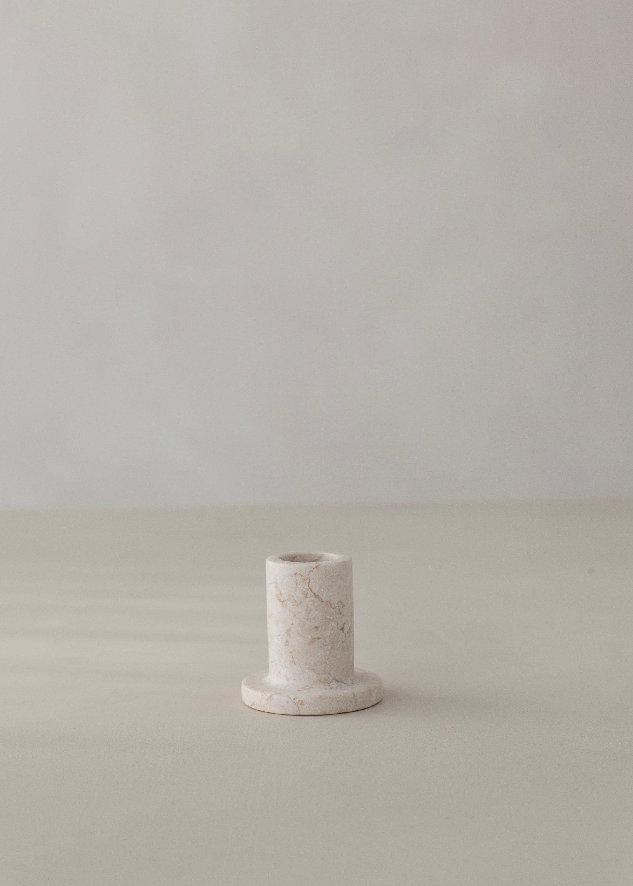 Haru Marble Candle Holder / Cream