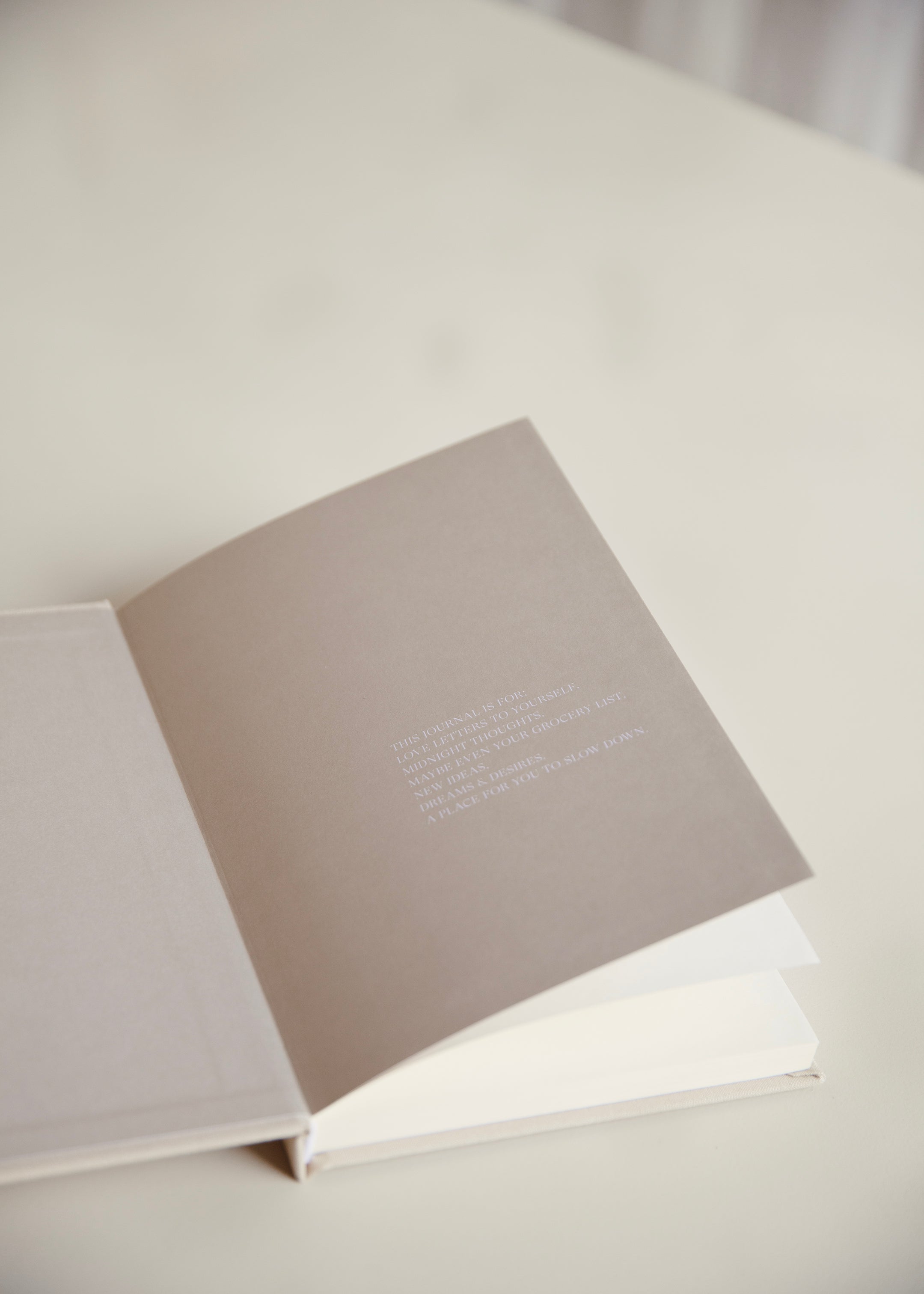 Linen Journal / Beige