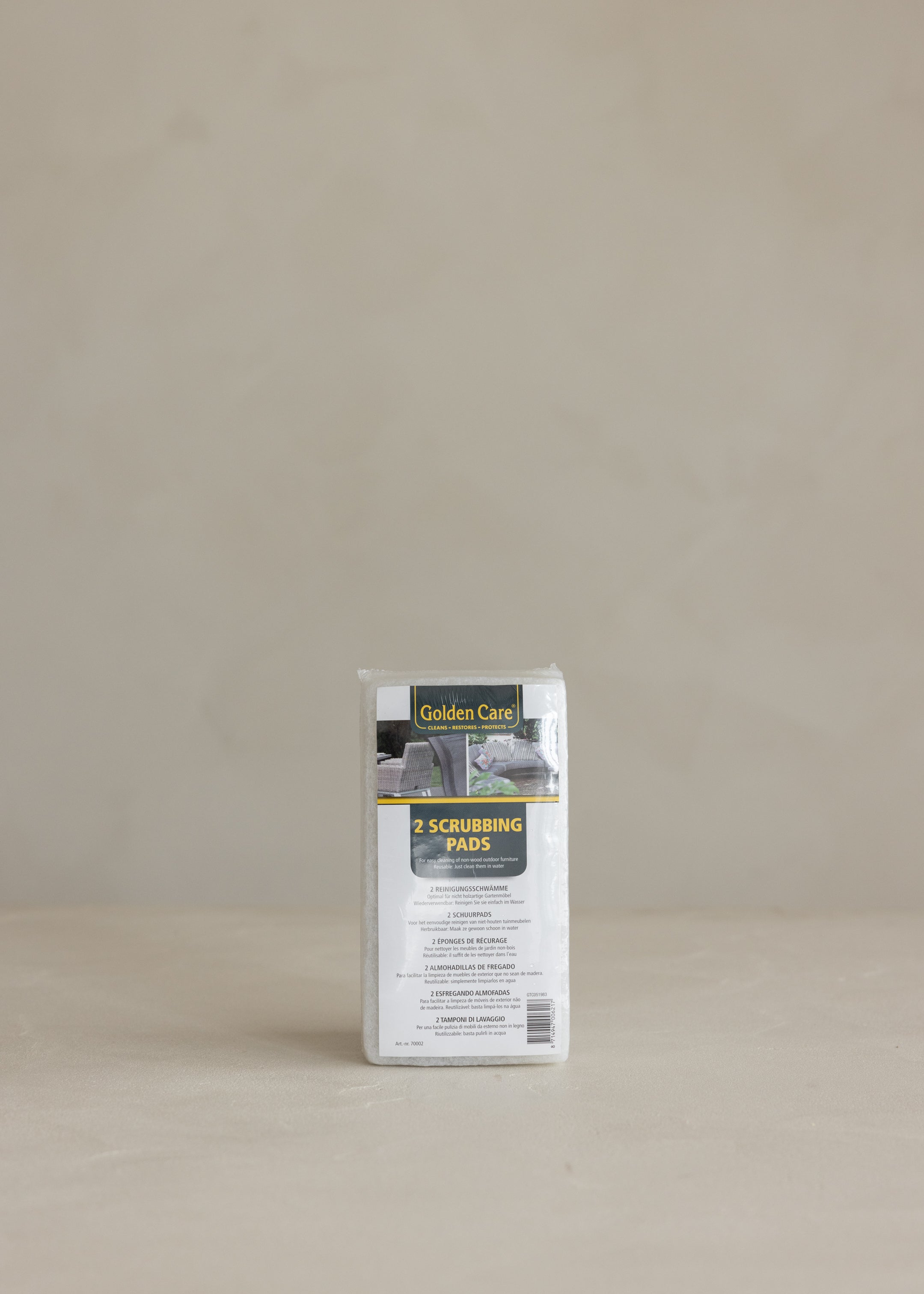 Golden Care Scrubbing Pads Non-Wood 2pk