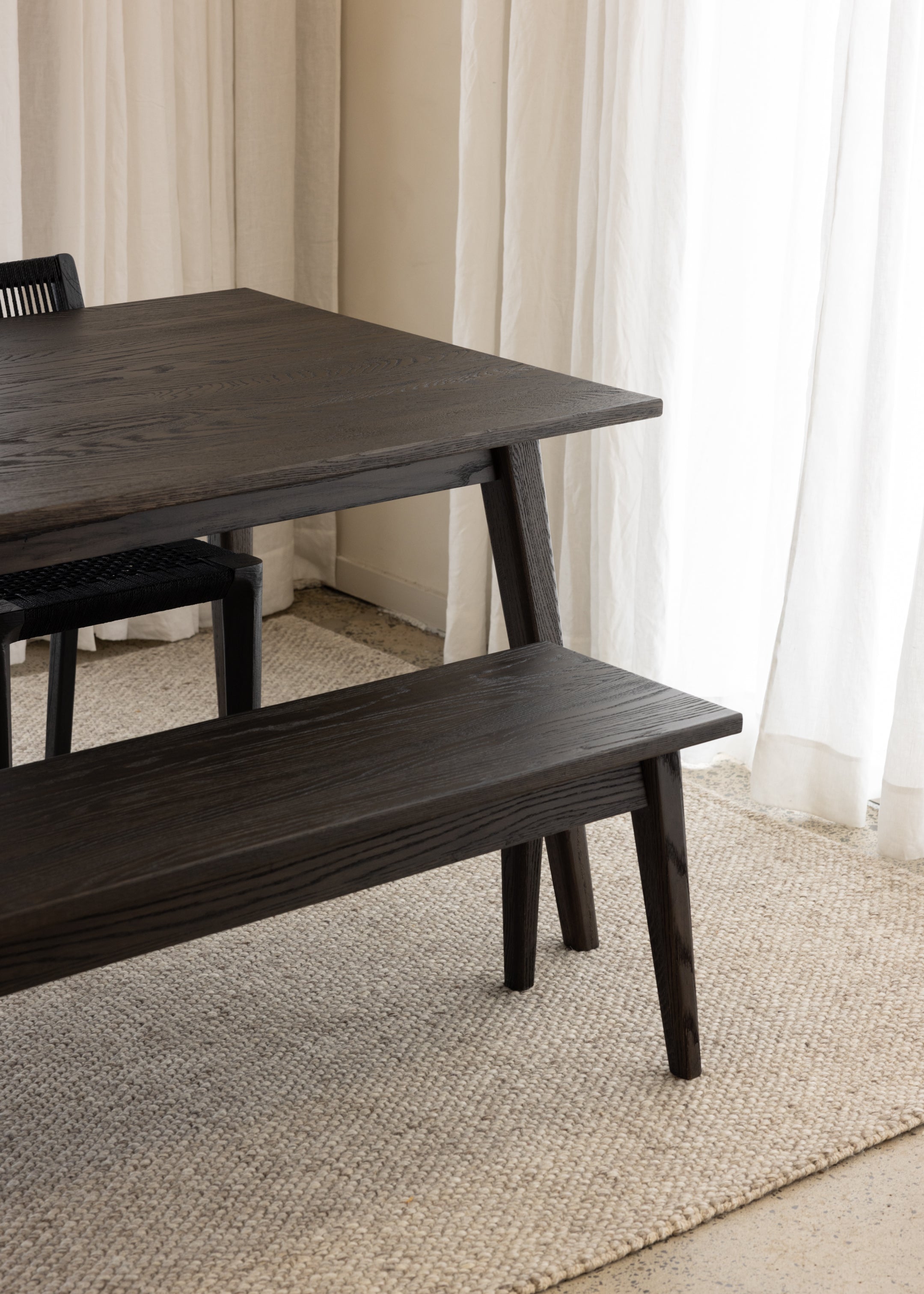 Vaasa Oak Dining Table 220cm / Rustic Brown