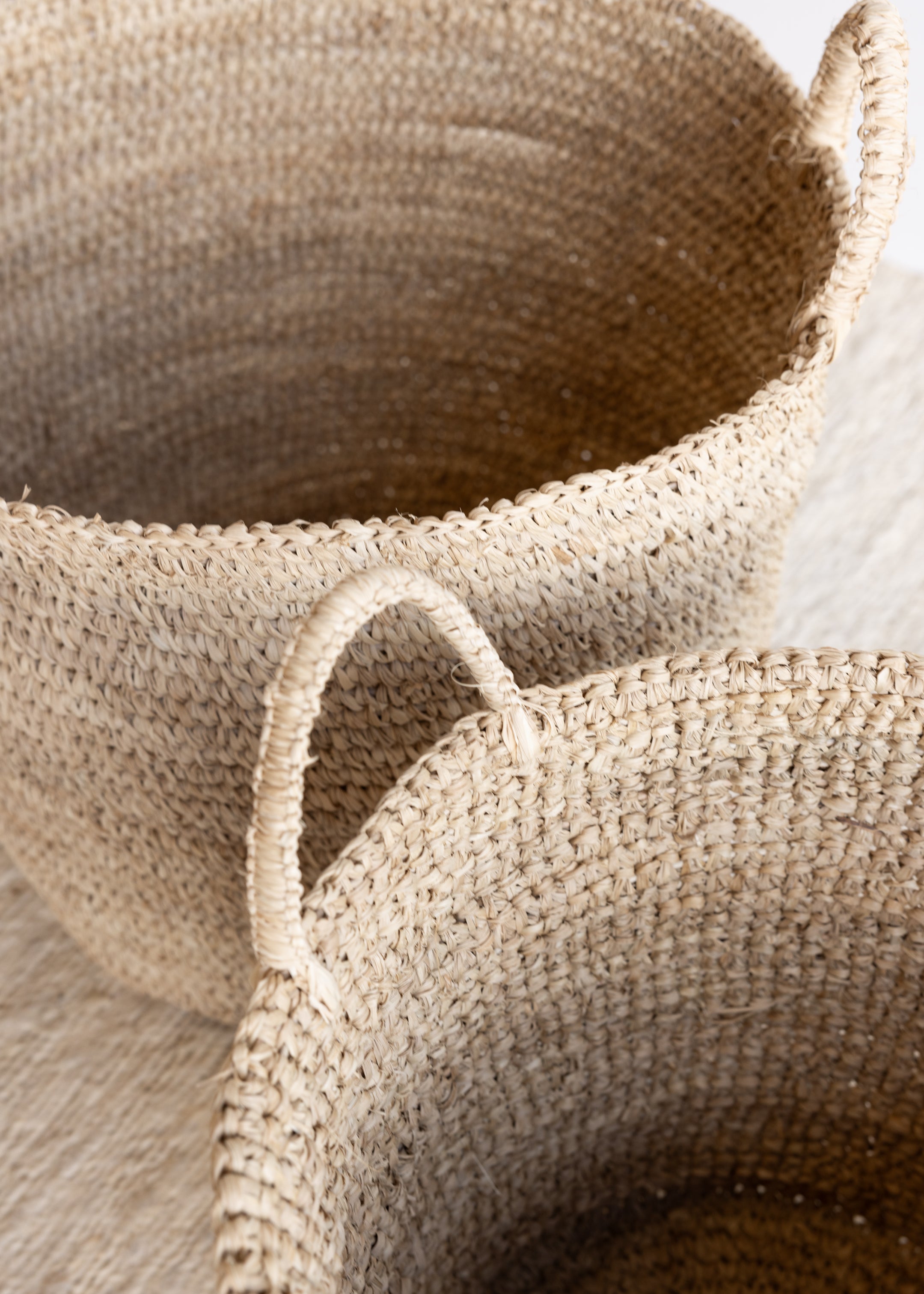 Elsa Sisal Basket Set Of 2 / Natural