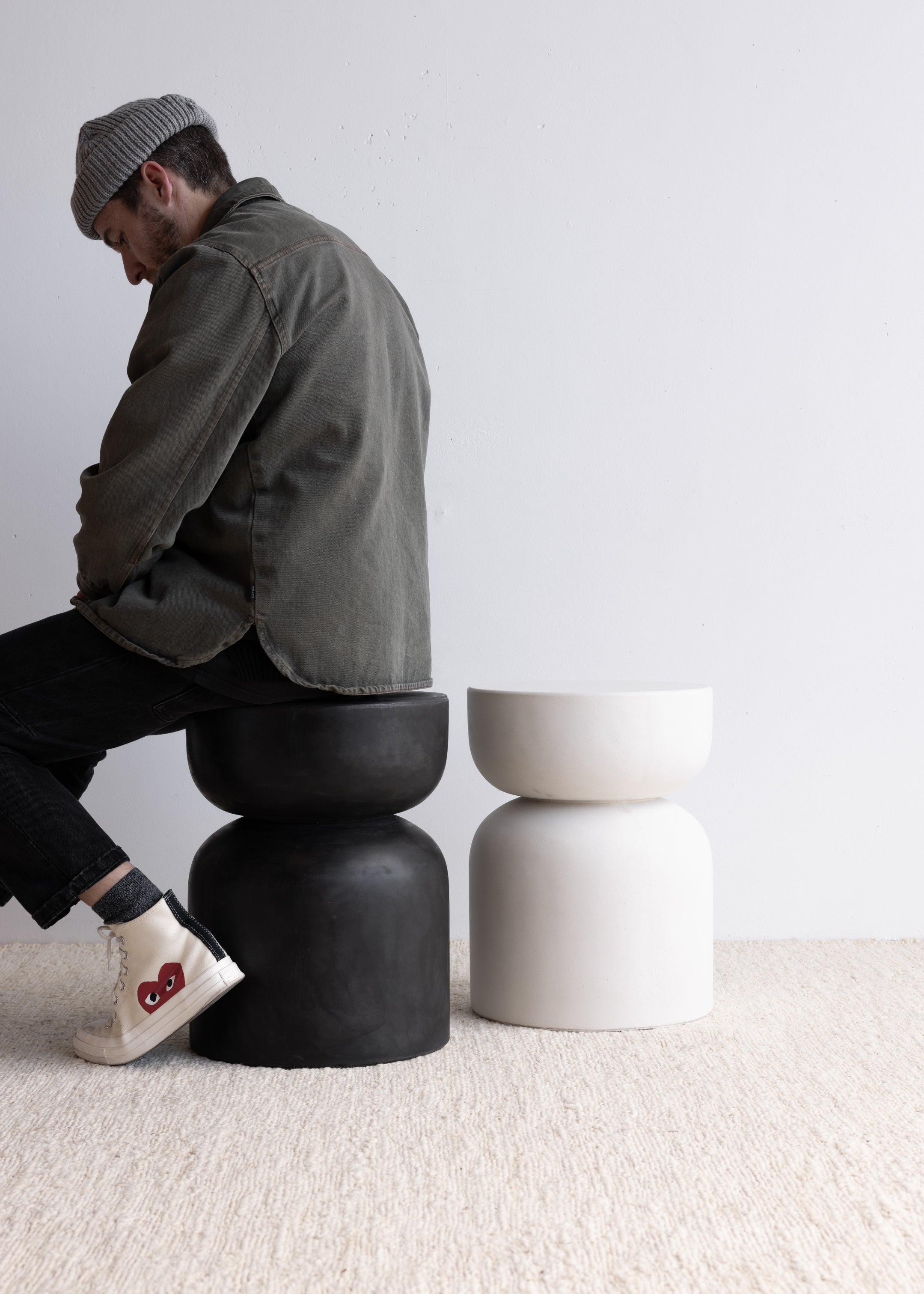 Fred Stone Stool / Charcoal