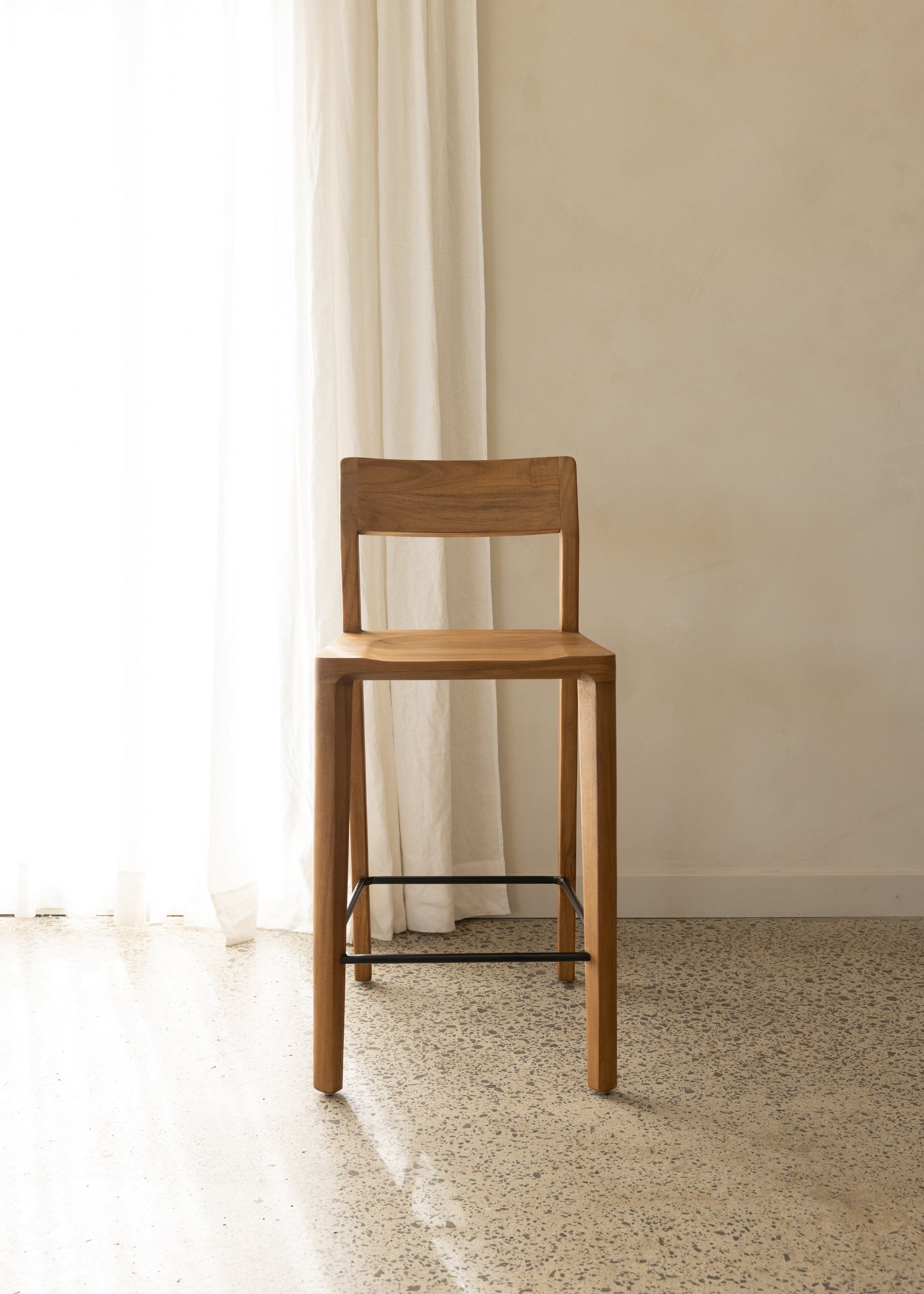 Glide Luxe Bar Stool / Natural