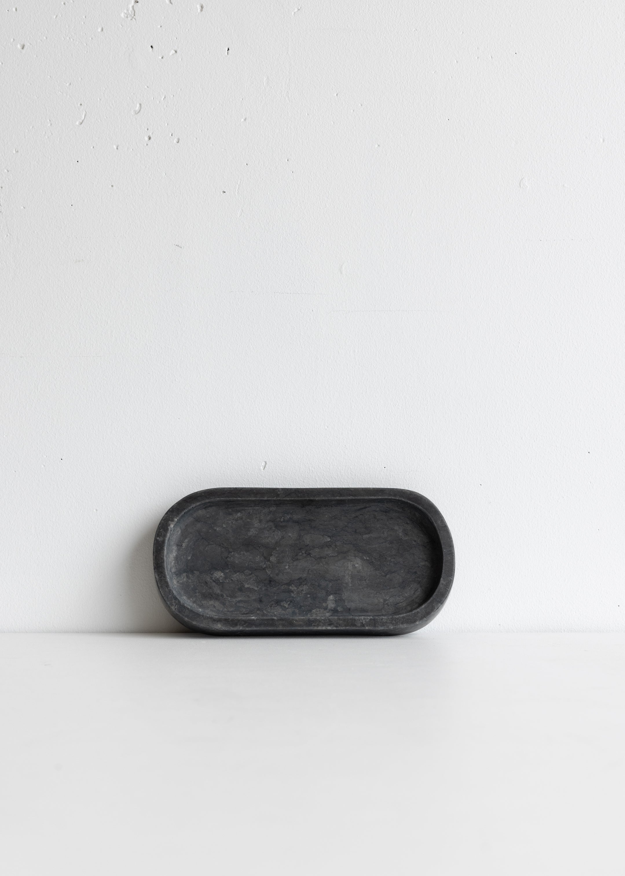 Marble Oval Tray / Black