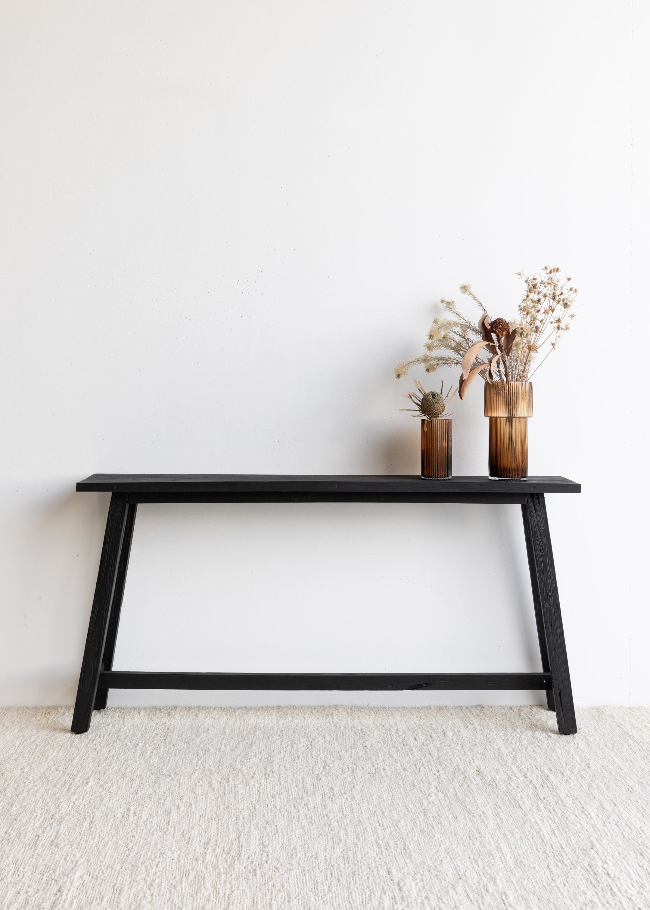 Jasmine Teak High Bench / Black