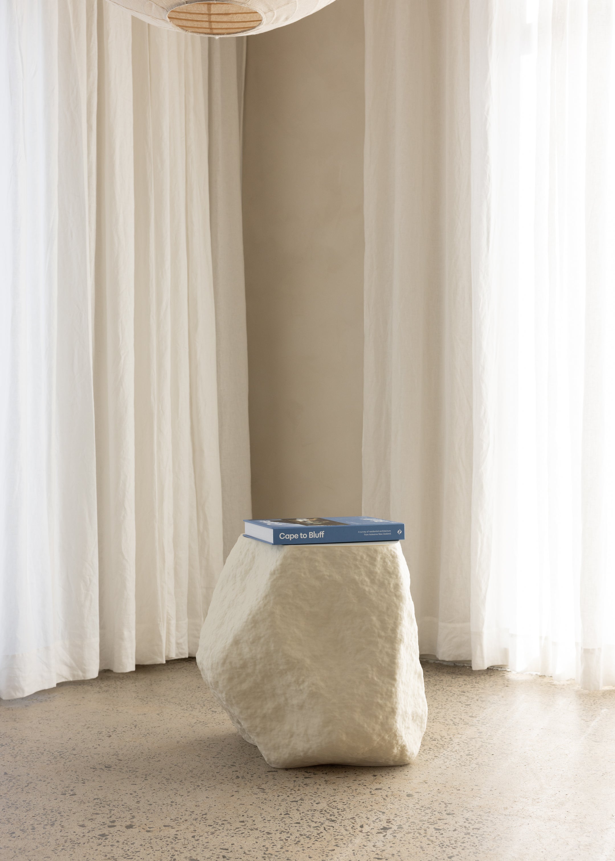 Rock Side Table / Eggshell