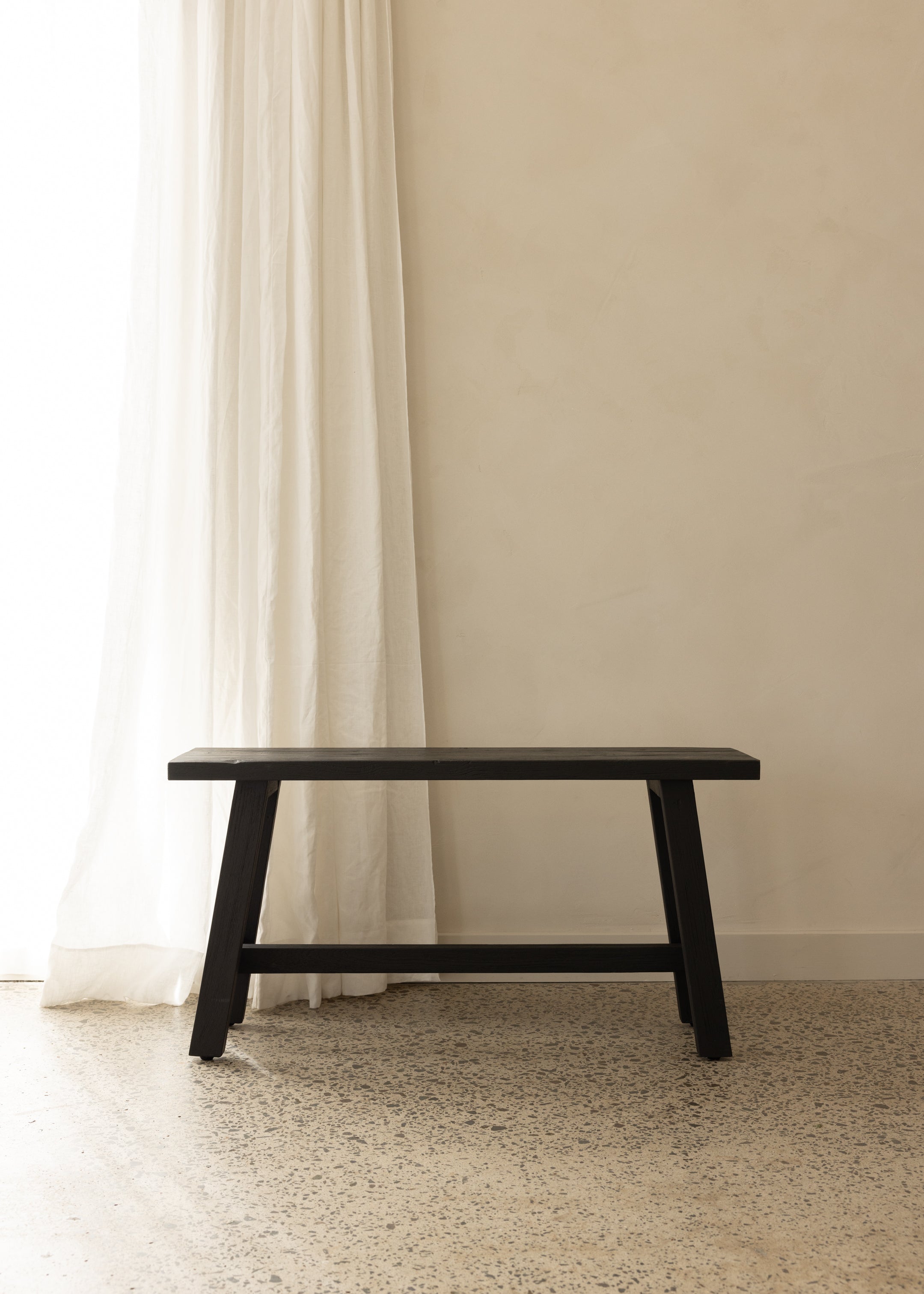 Jordy Teak Bench 90cm / Black