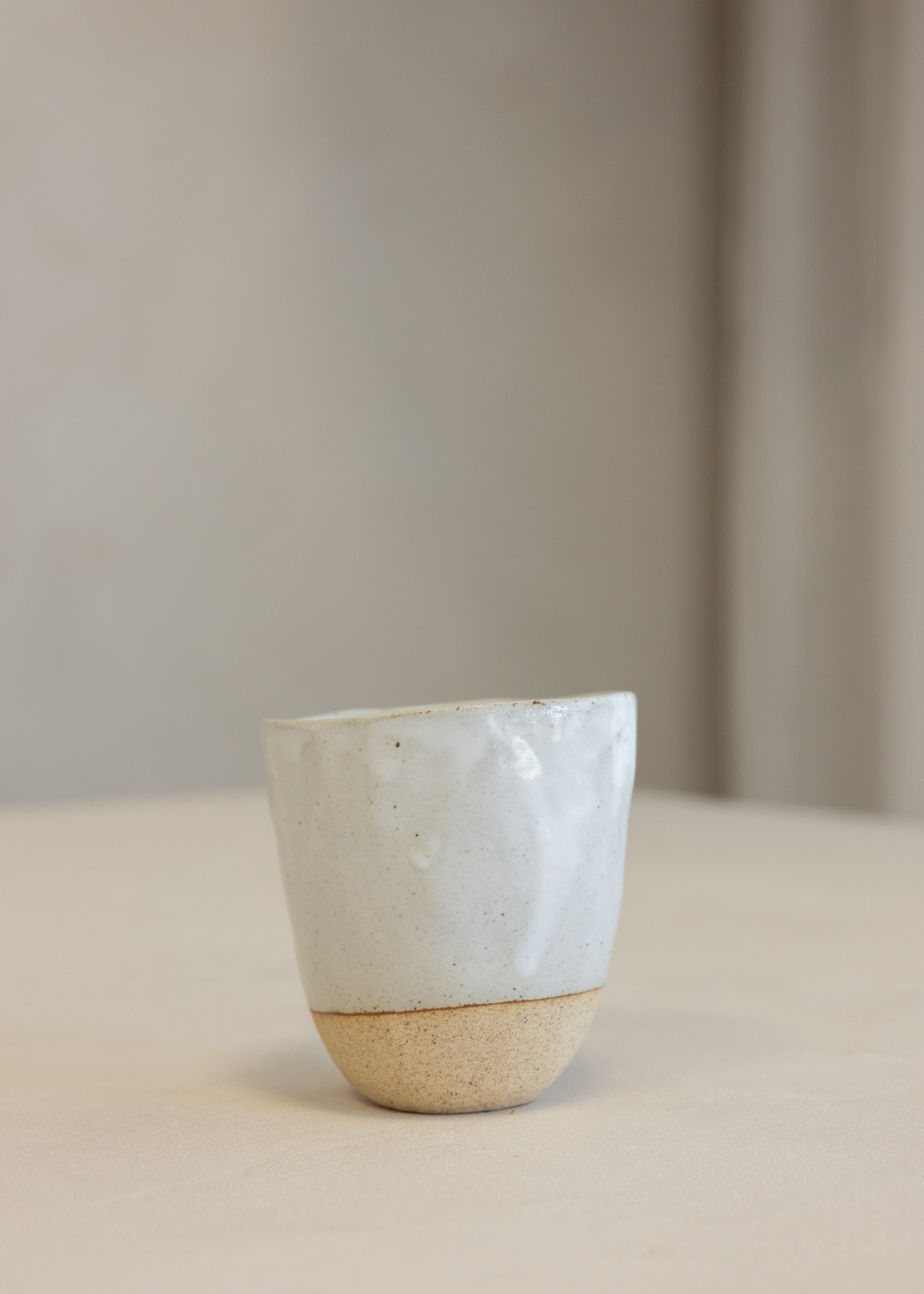 Large Organic Cup / White