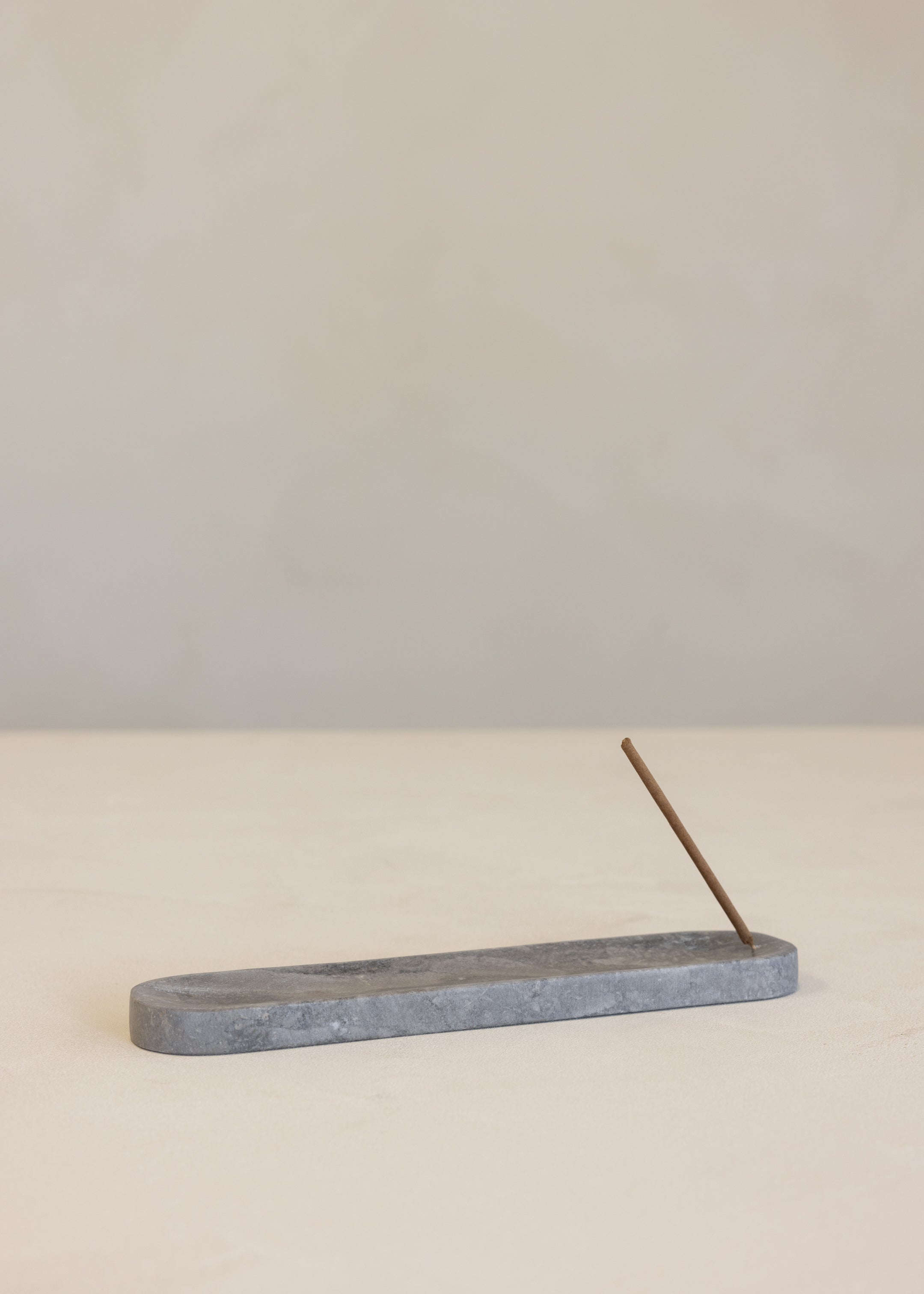 Isha Marble Incense Tray 25cm / Black