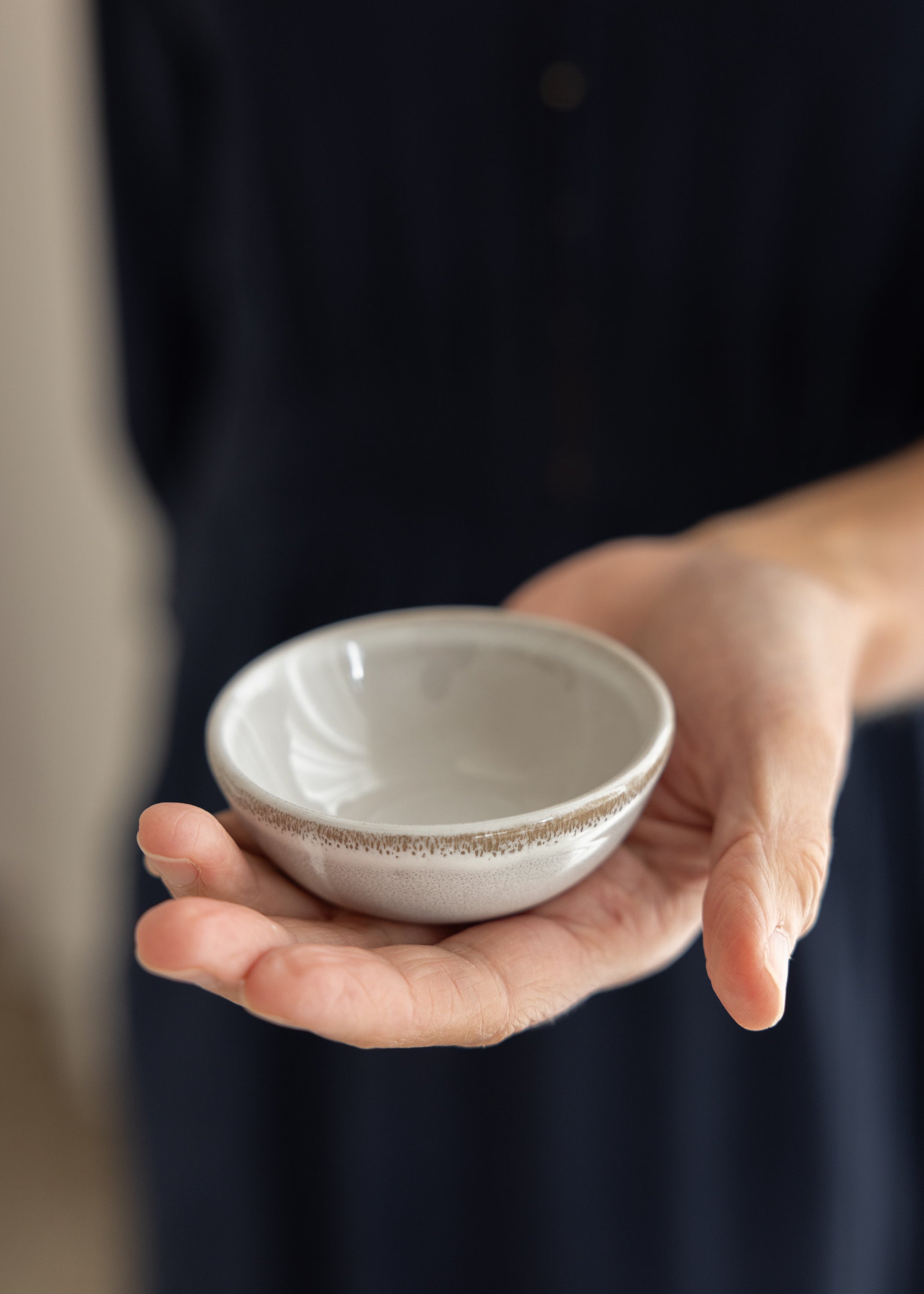 Breakfast In Bed Condiment Bowls Set 3 / Snow