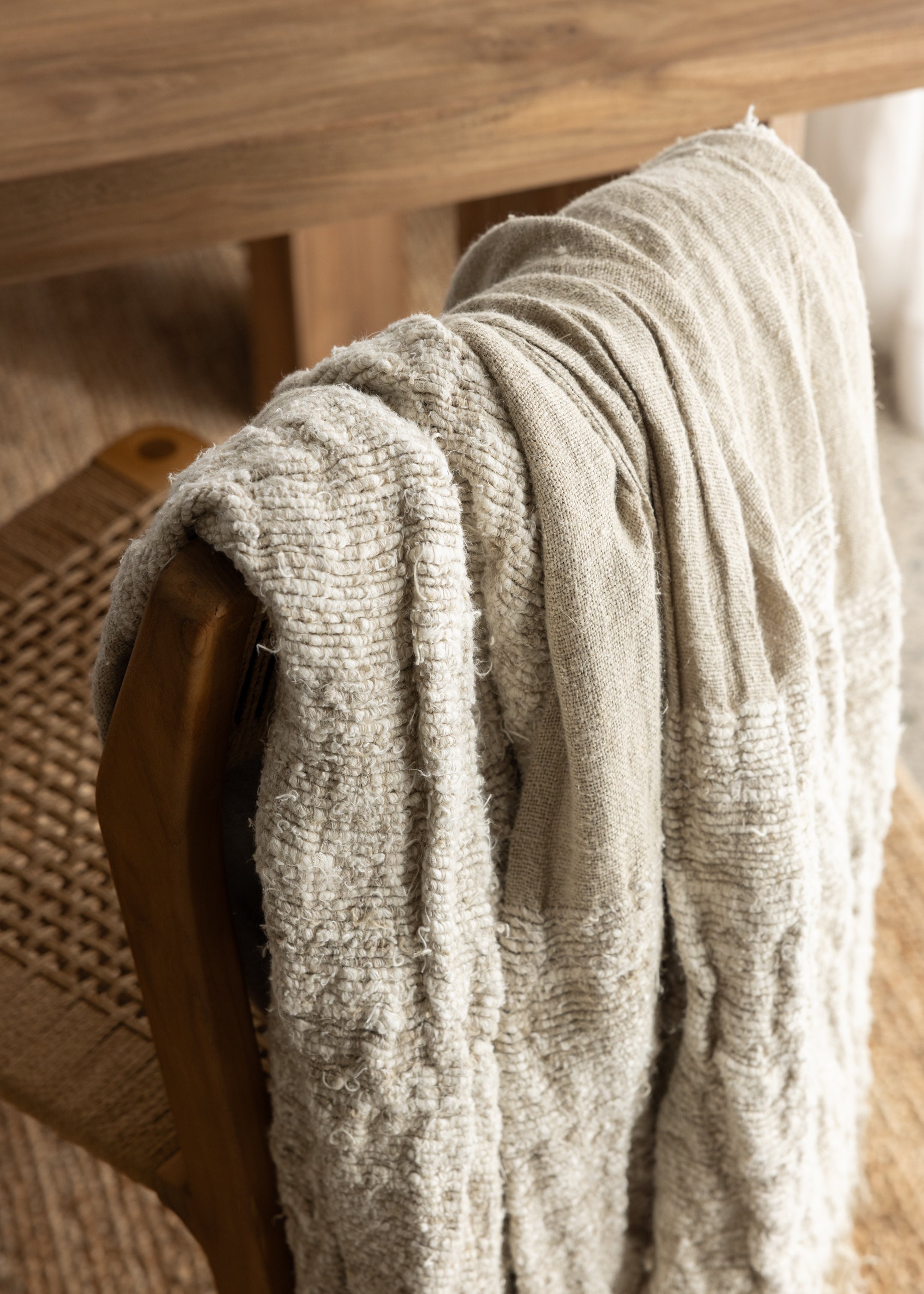 Raffine Linen Throw / Natural