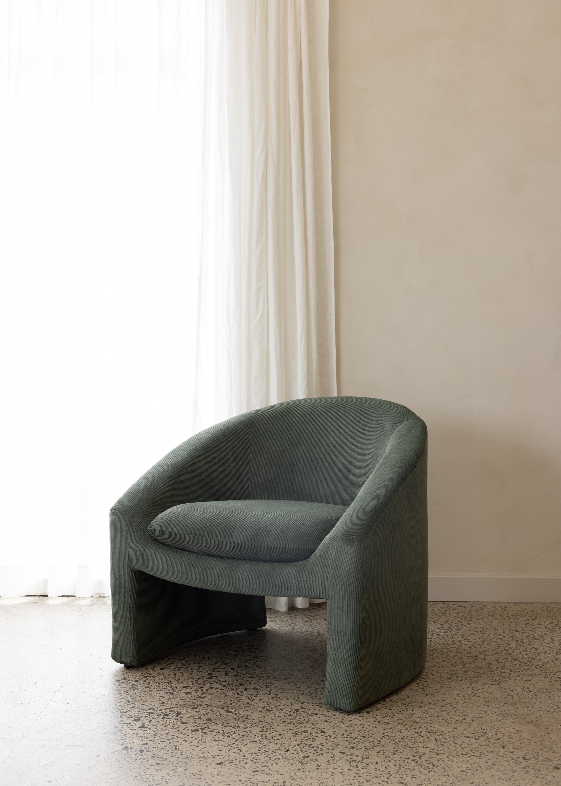 Maddie Cord Occasional Chair / Olive
