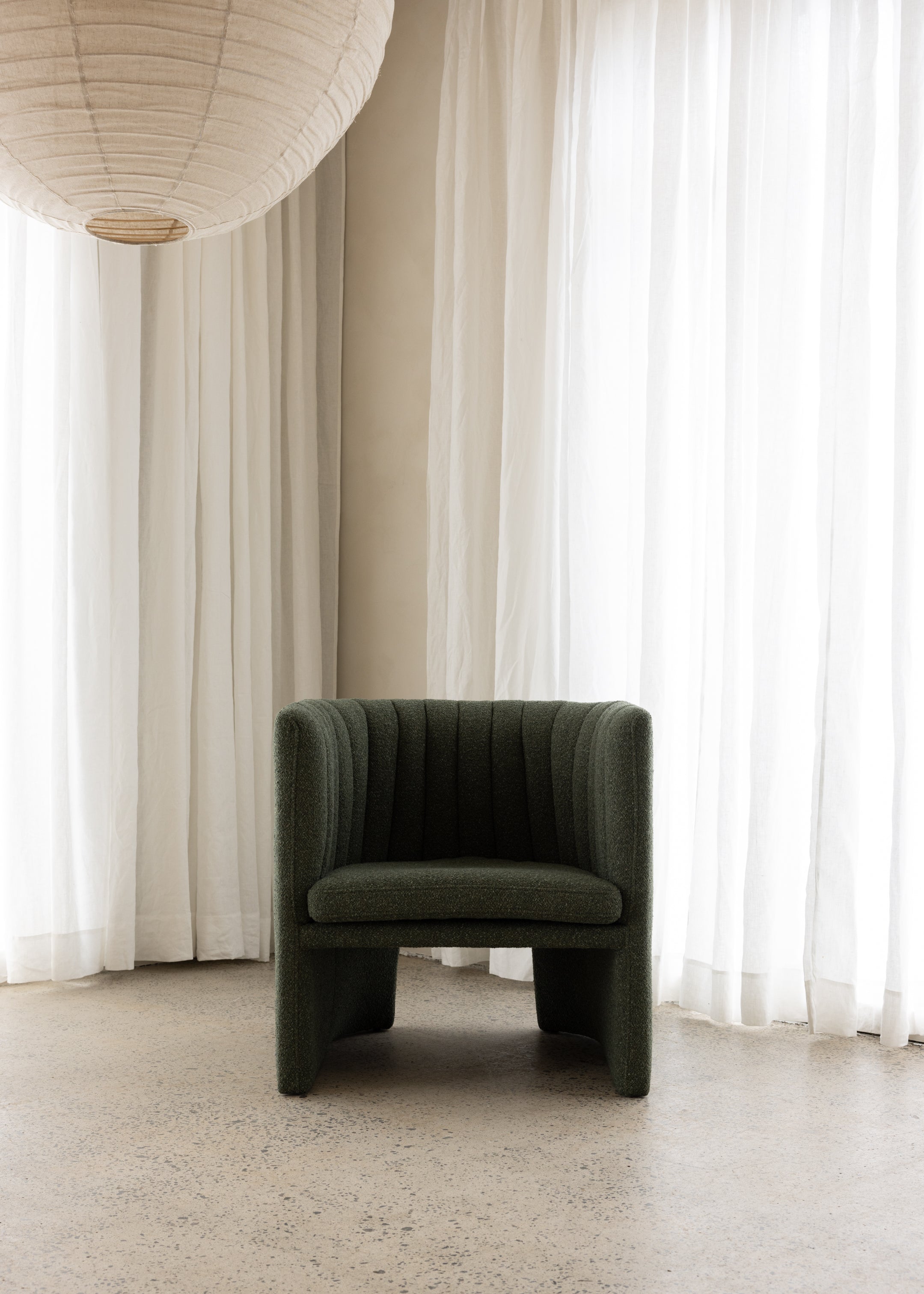 Milano Occasional Chair / Boucle / Green