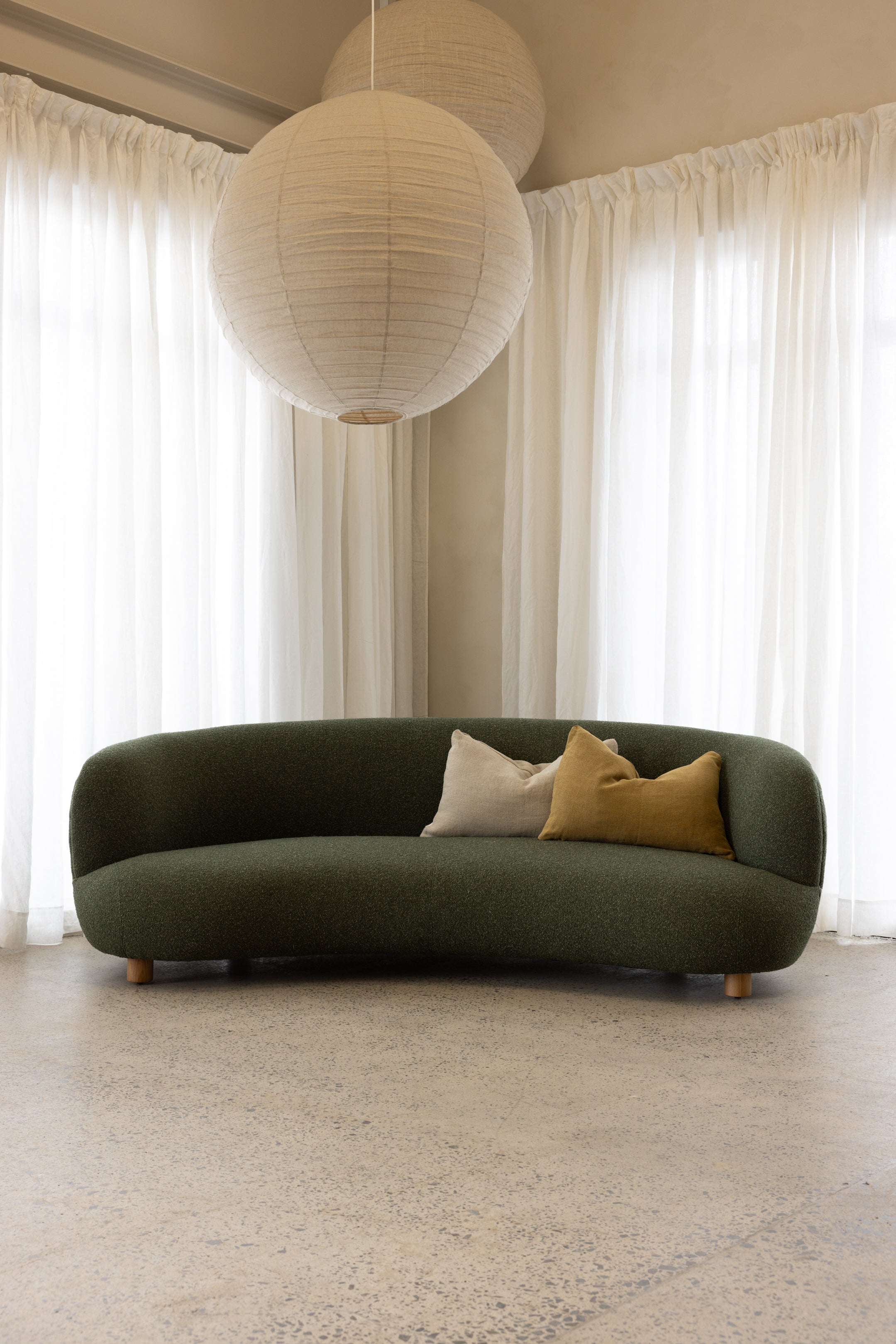 Tribecca Sofa 3 Seat / Boucle / Green