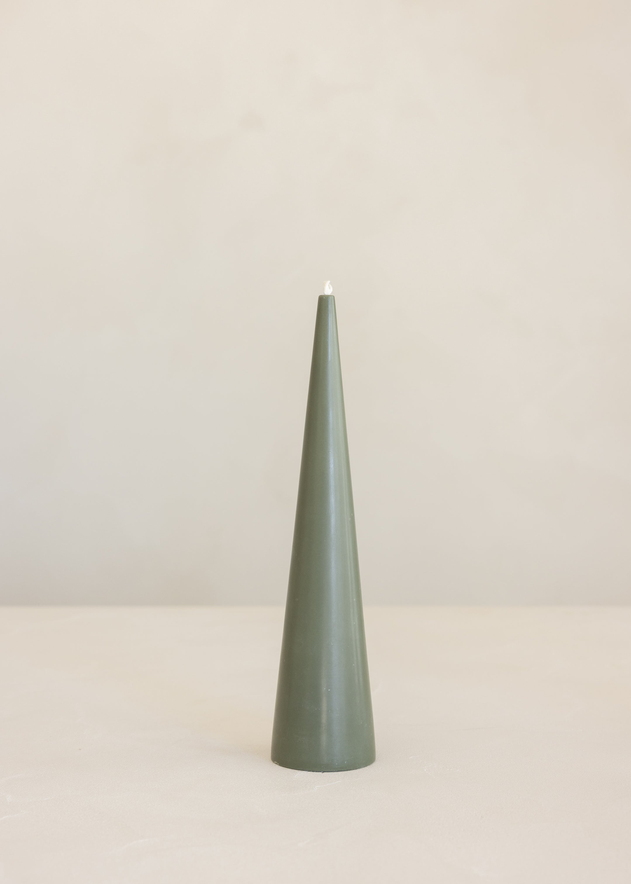 Cone Candle Large / Olive