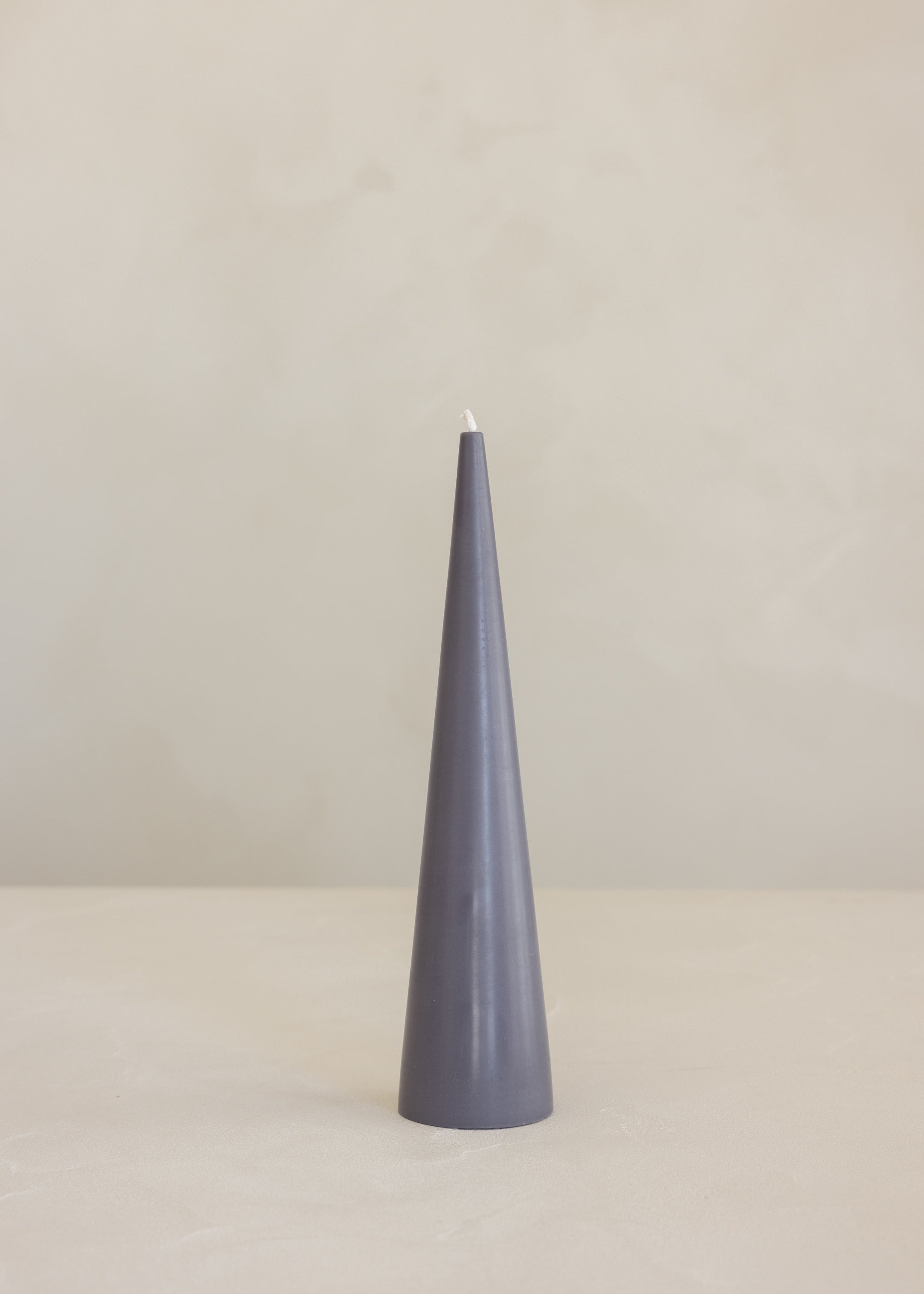 Cone Candle / Dark Grey