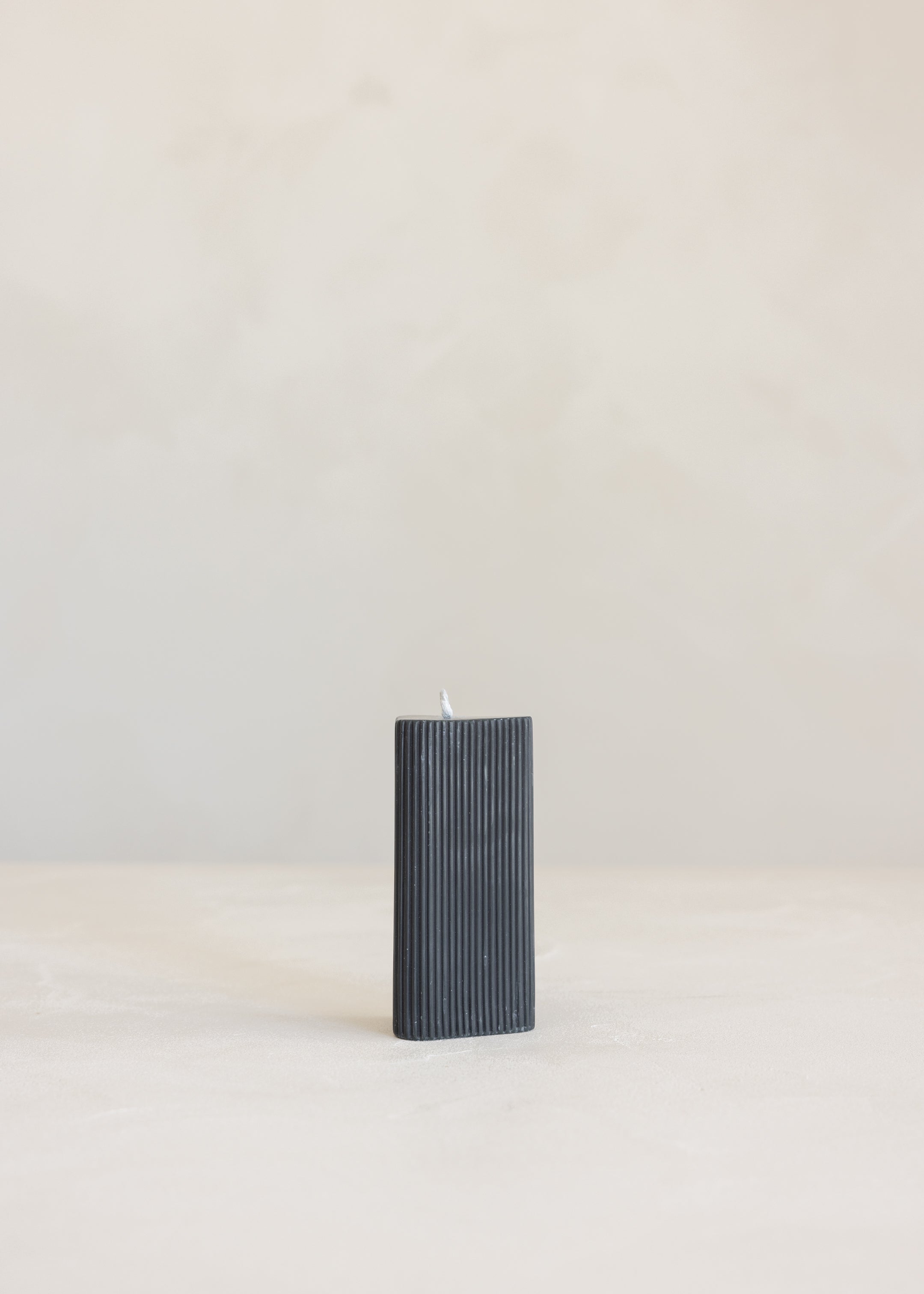Helix  Pillar Candle Small / Black