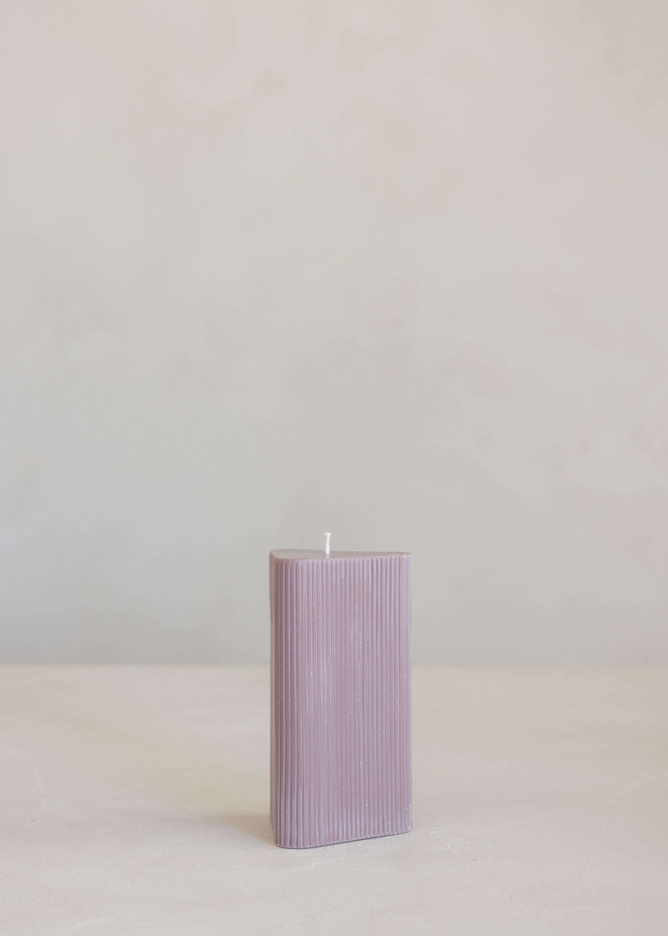 Helix Pillar Candle / Old Rose