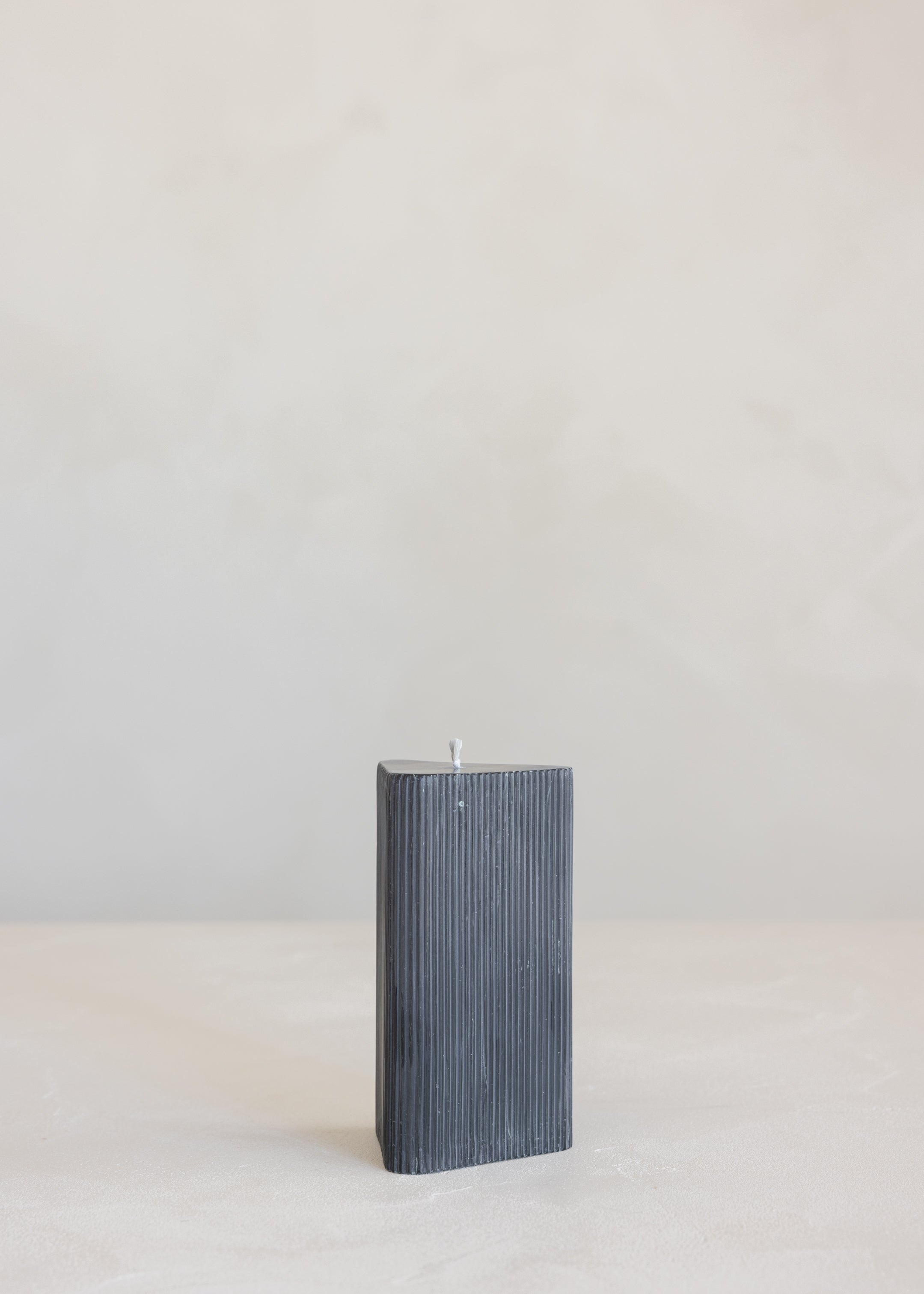 Helix Pillar Candle / Black