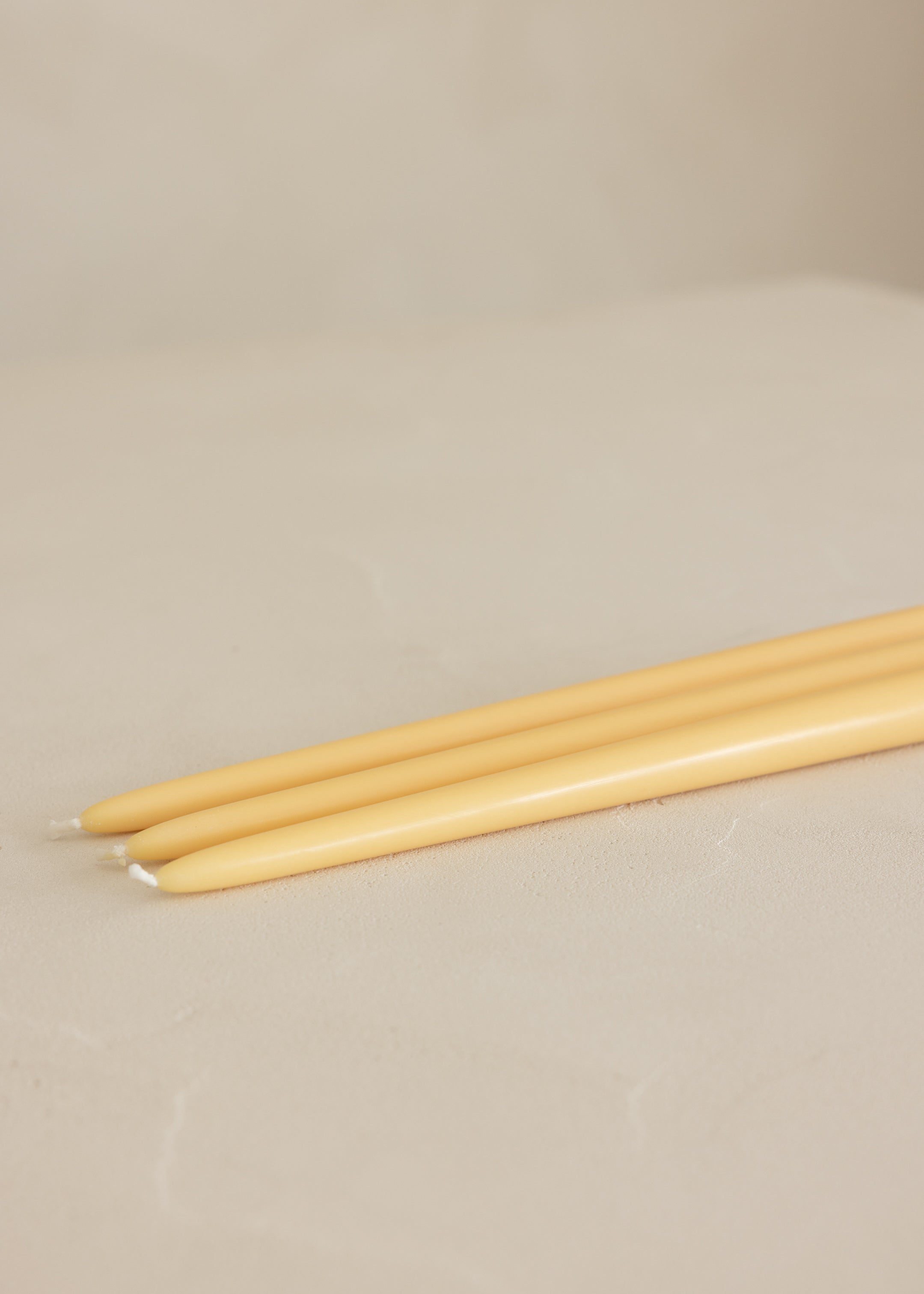 Tapered Candle Set of 3 / Gold