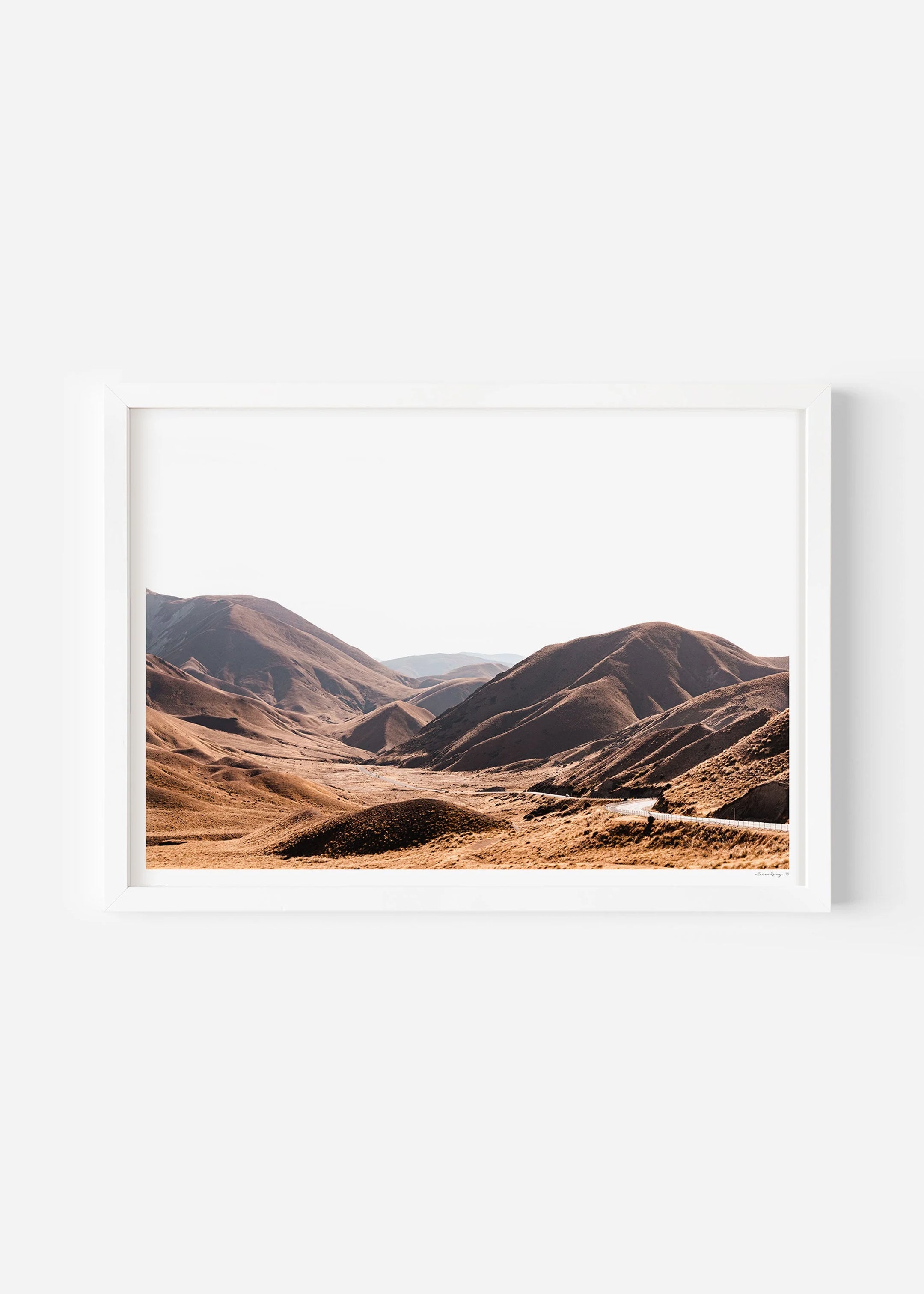 Lindis Pass / Size A0 / White Frame