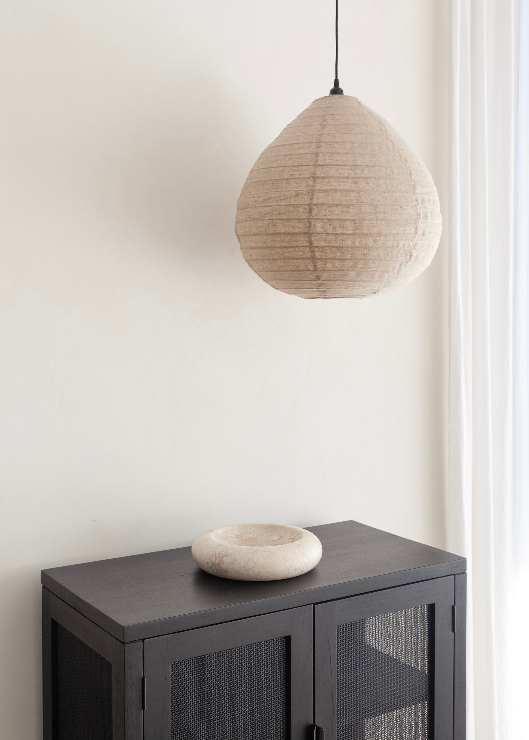 Malam Linen Lantern / Natural
