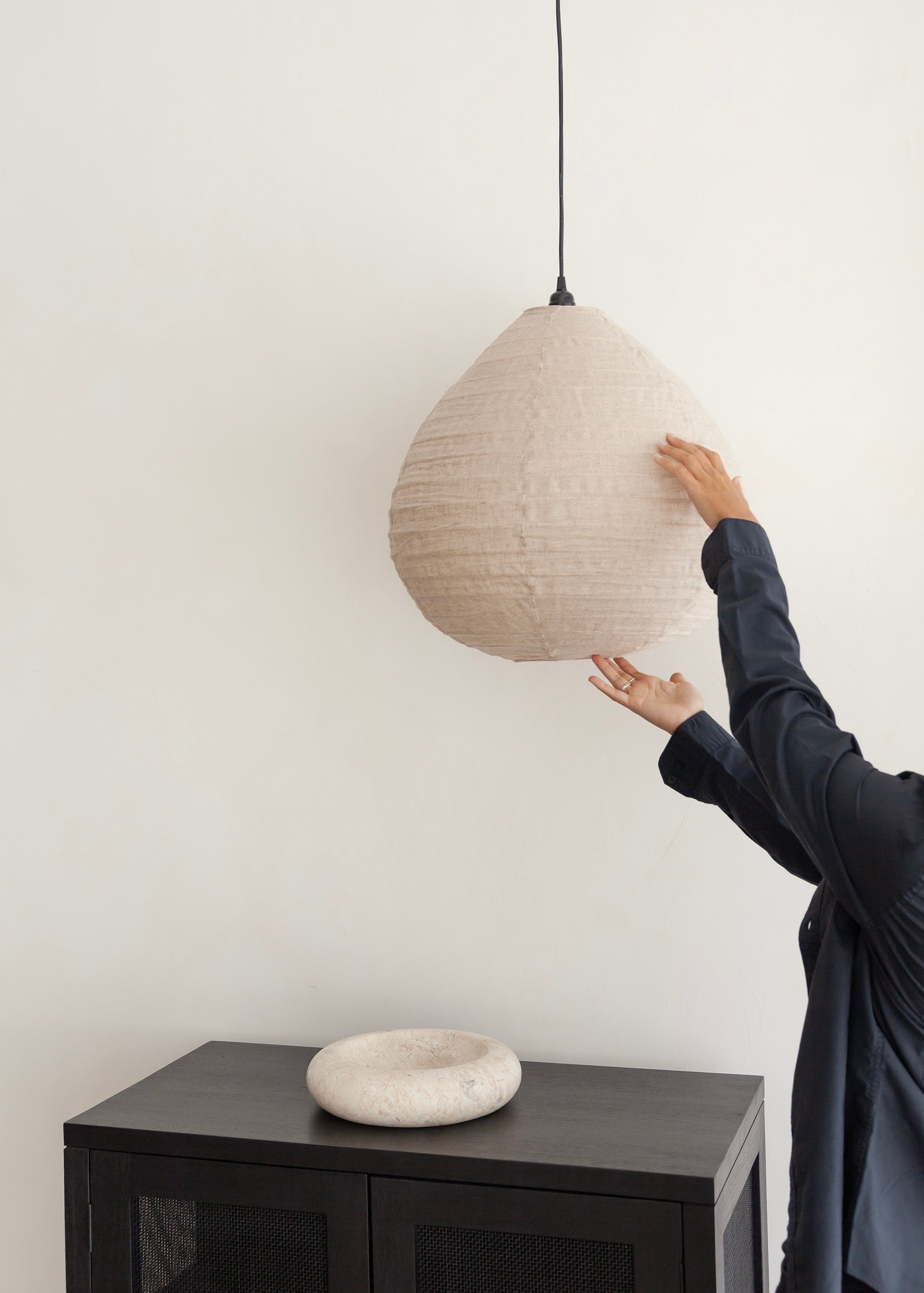 Malam Linen Lantern / Natural