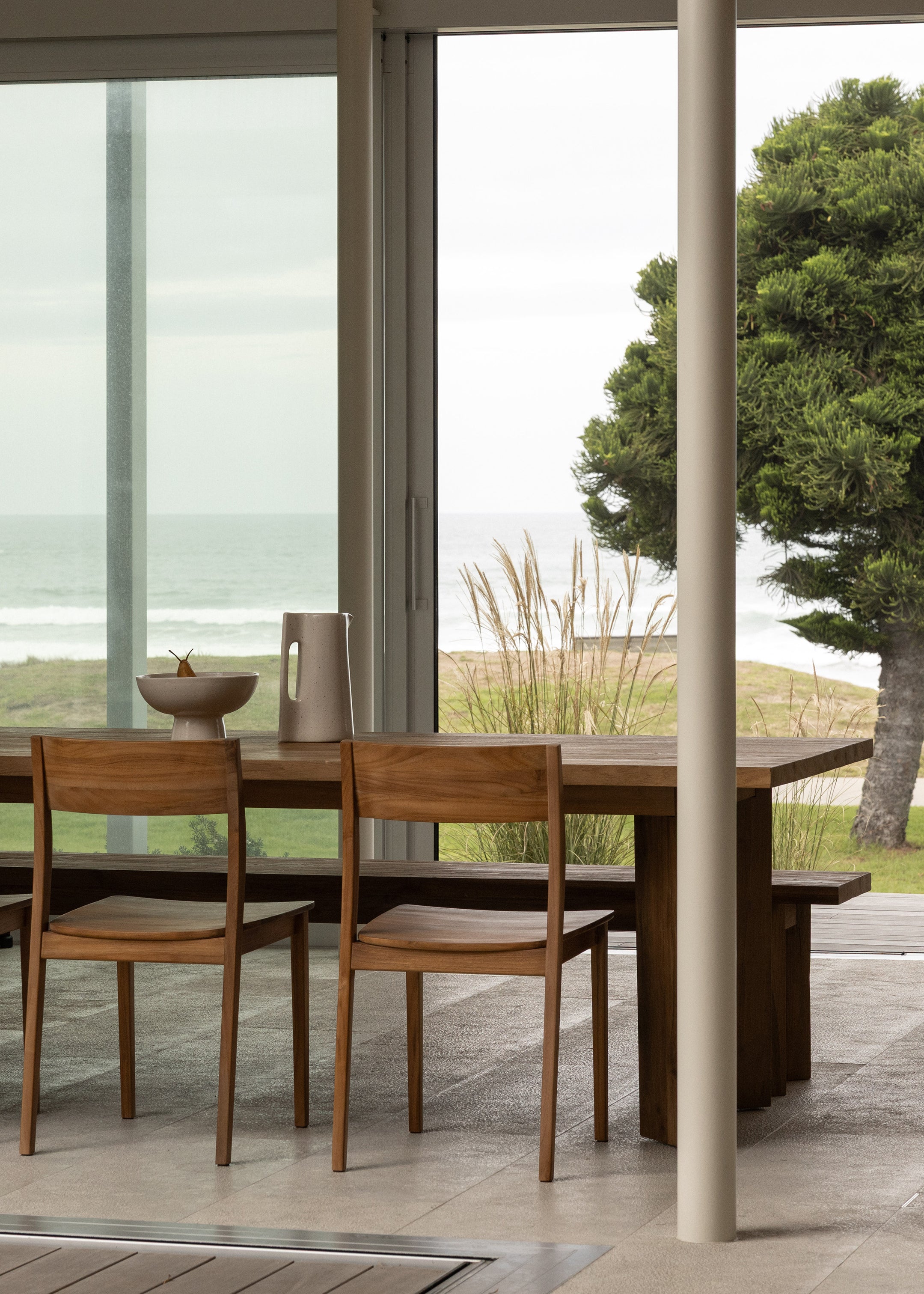 Mizu Dining Chair / Dark Teak