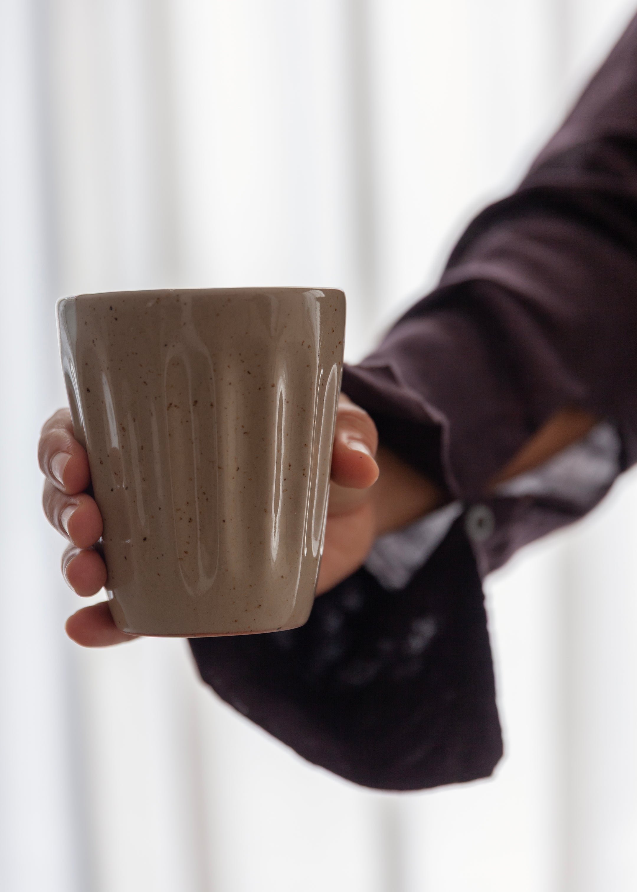 Nila Cup Set of 2 / Speckled Cream