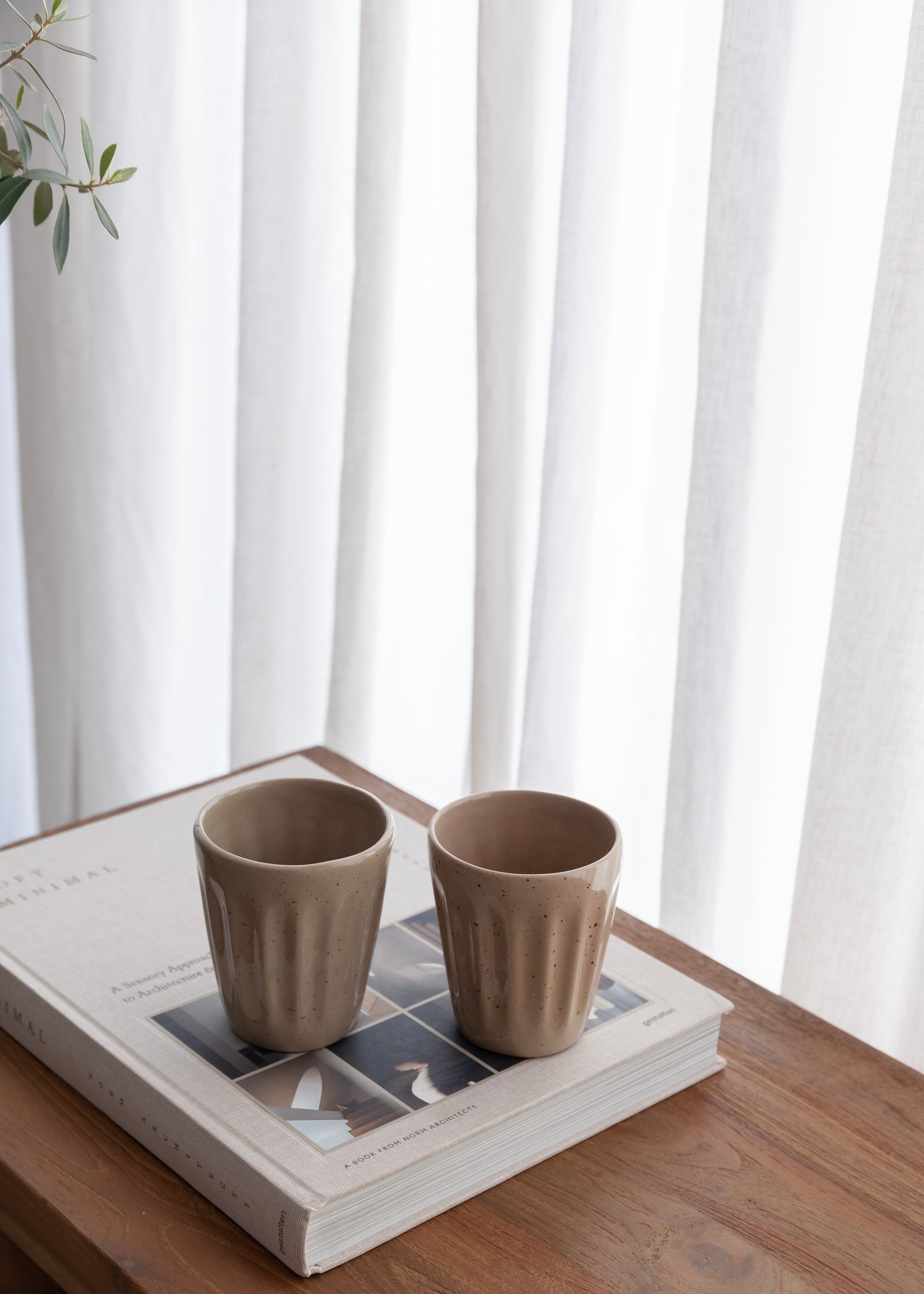 Nila Cup Set of 2 / Speckled Cream