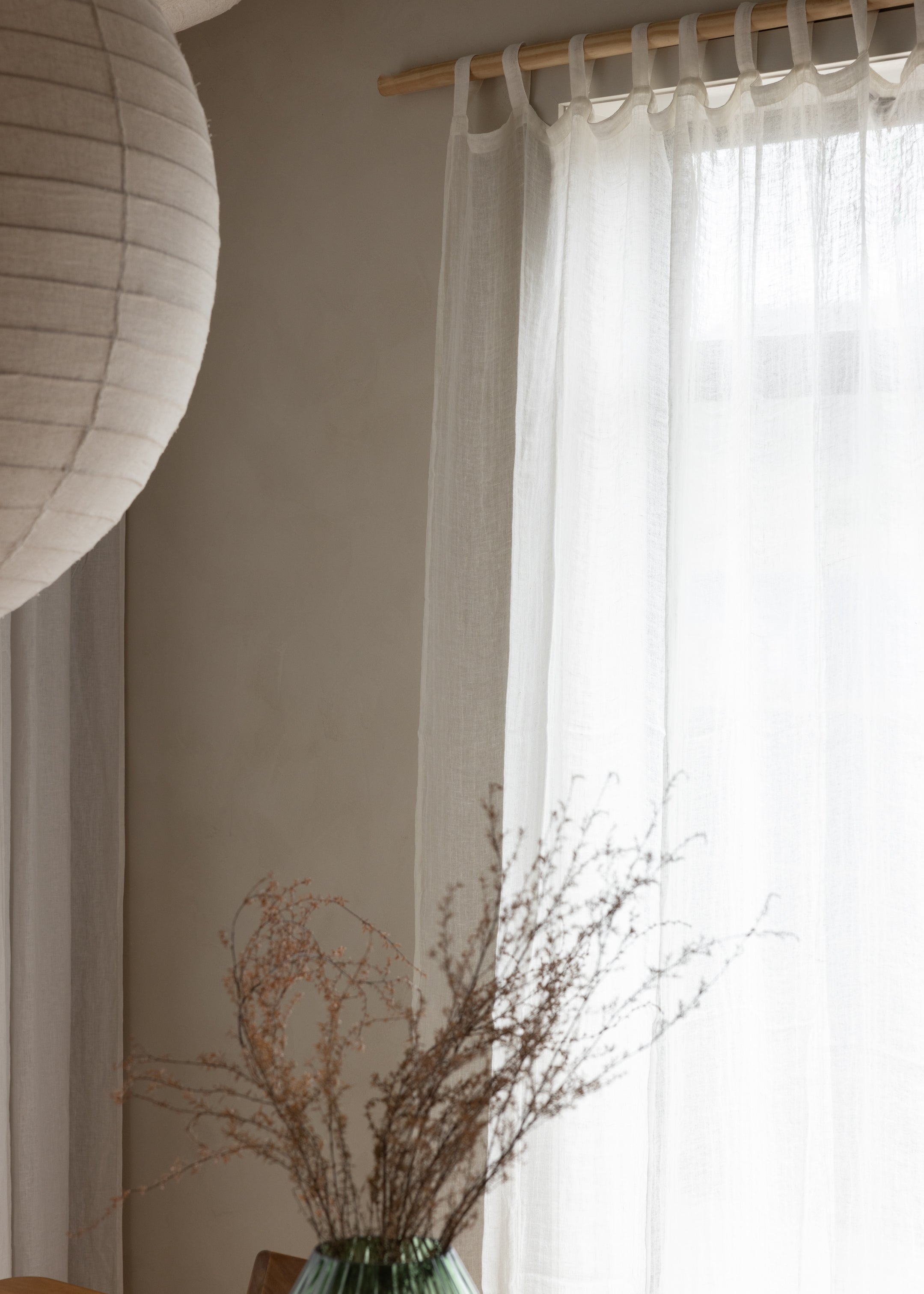 Puro Sheer Linen Curtains / Off White