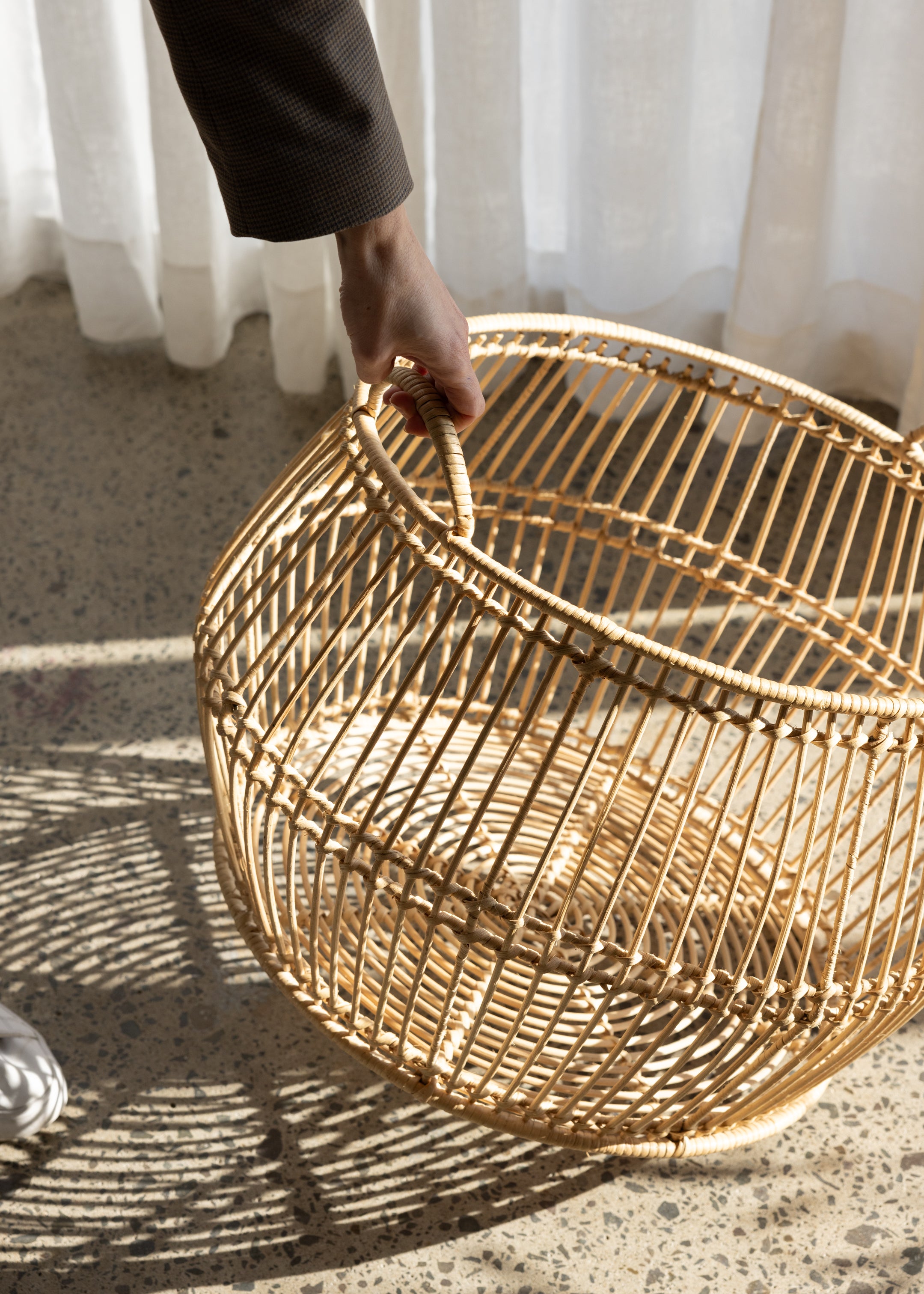 Kaia Rattan Basket Diamond / Natural