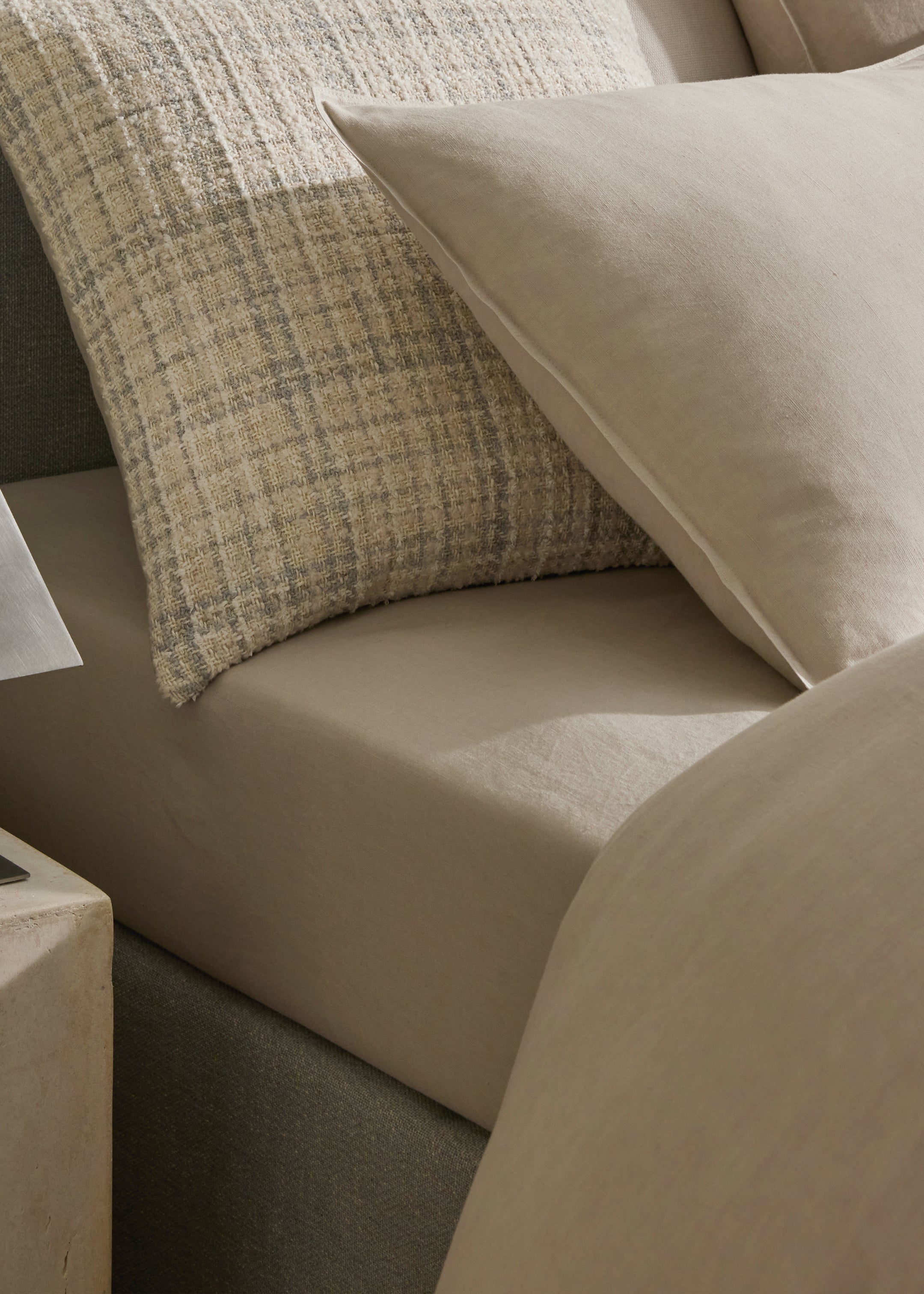 Ravello Fitted Sheet / Bone