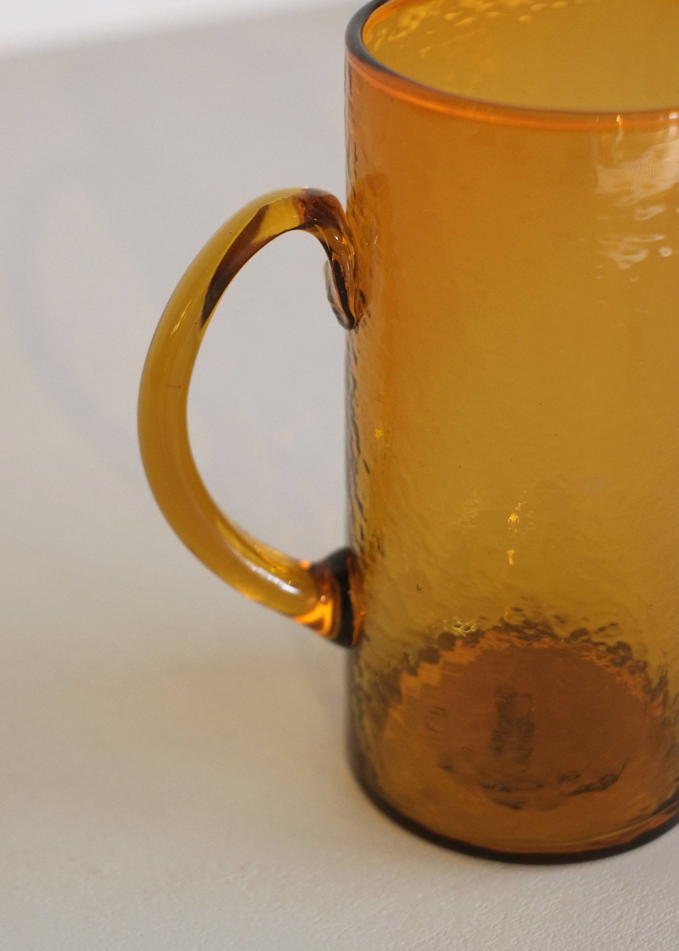 Recycled Glass Jug / Amber