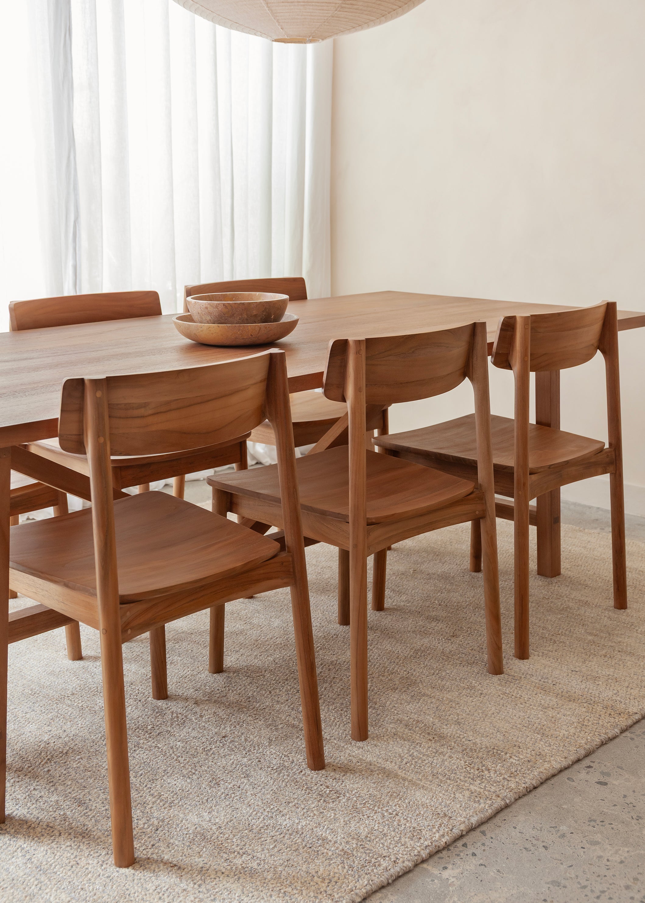 Riko Dining Chair / Dark Teak