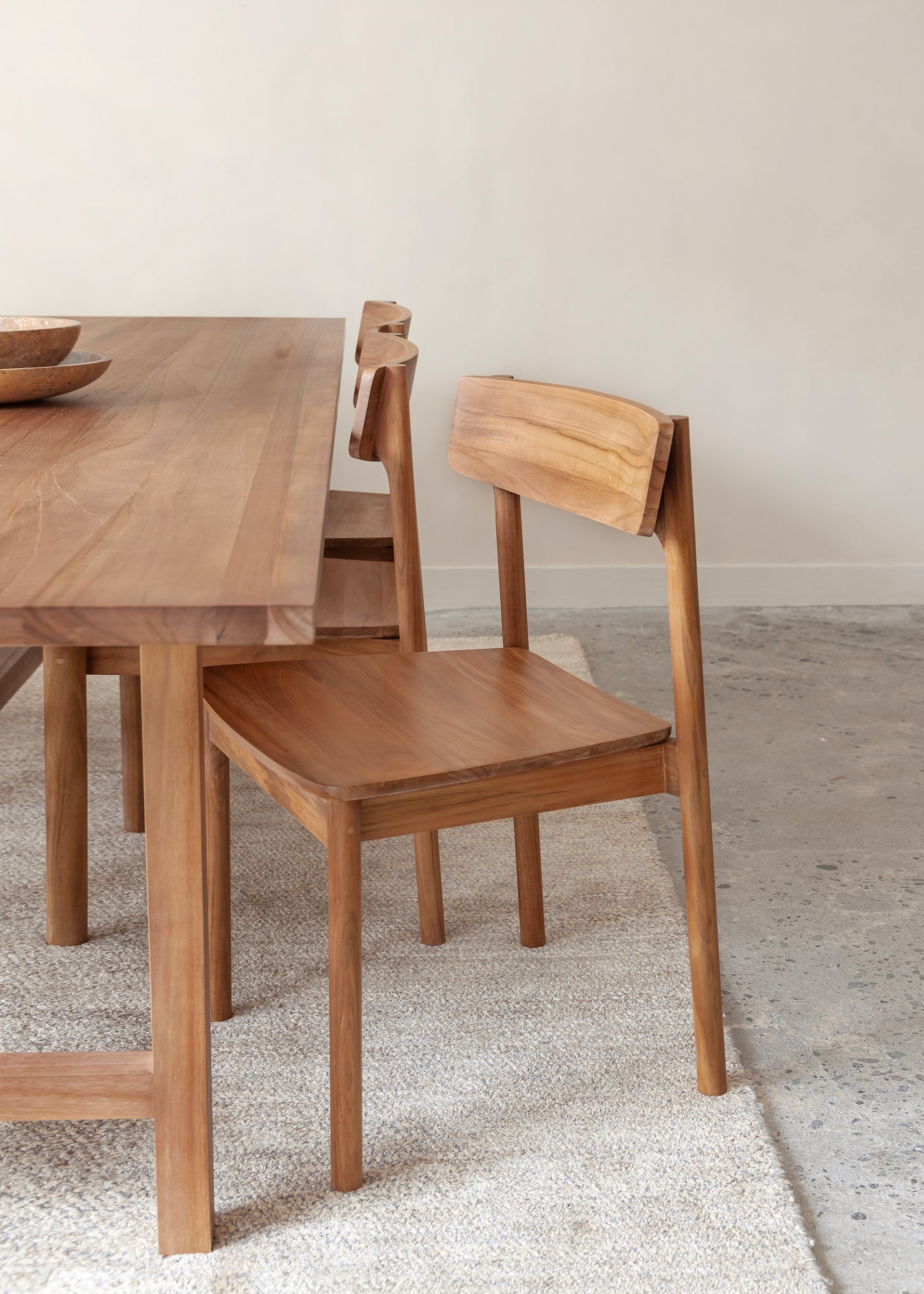 Riko Dining Chair / Dark Teak