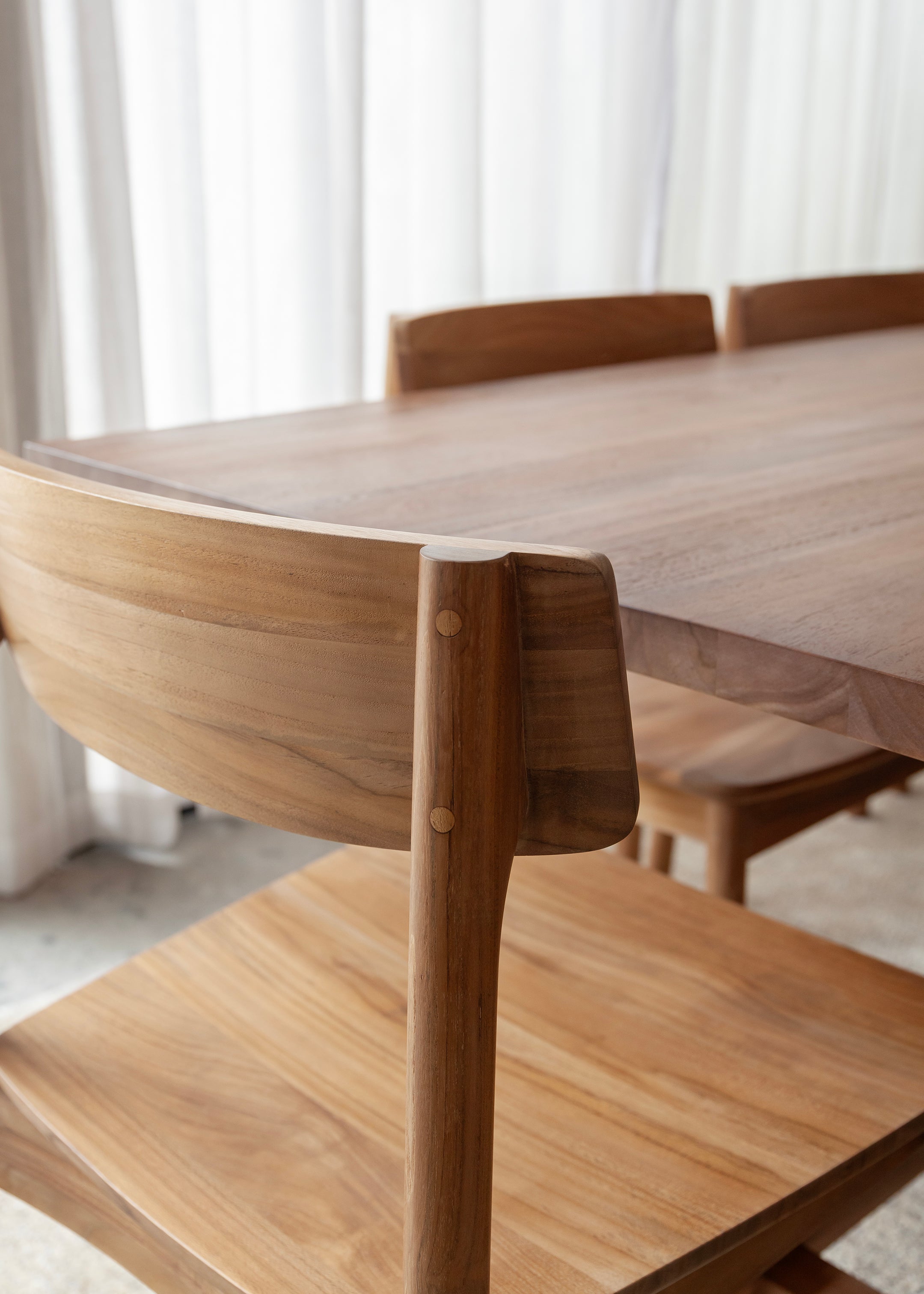 Riko Dining Chair / Dark Teak