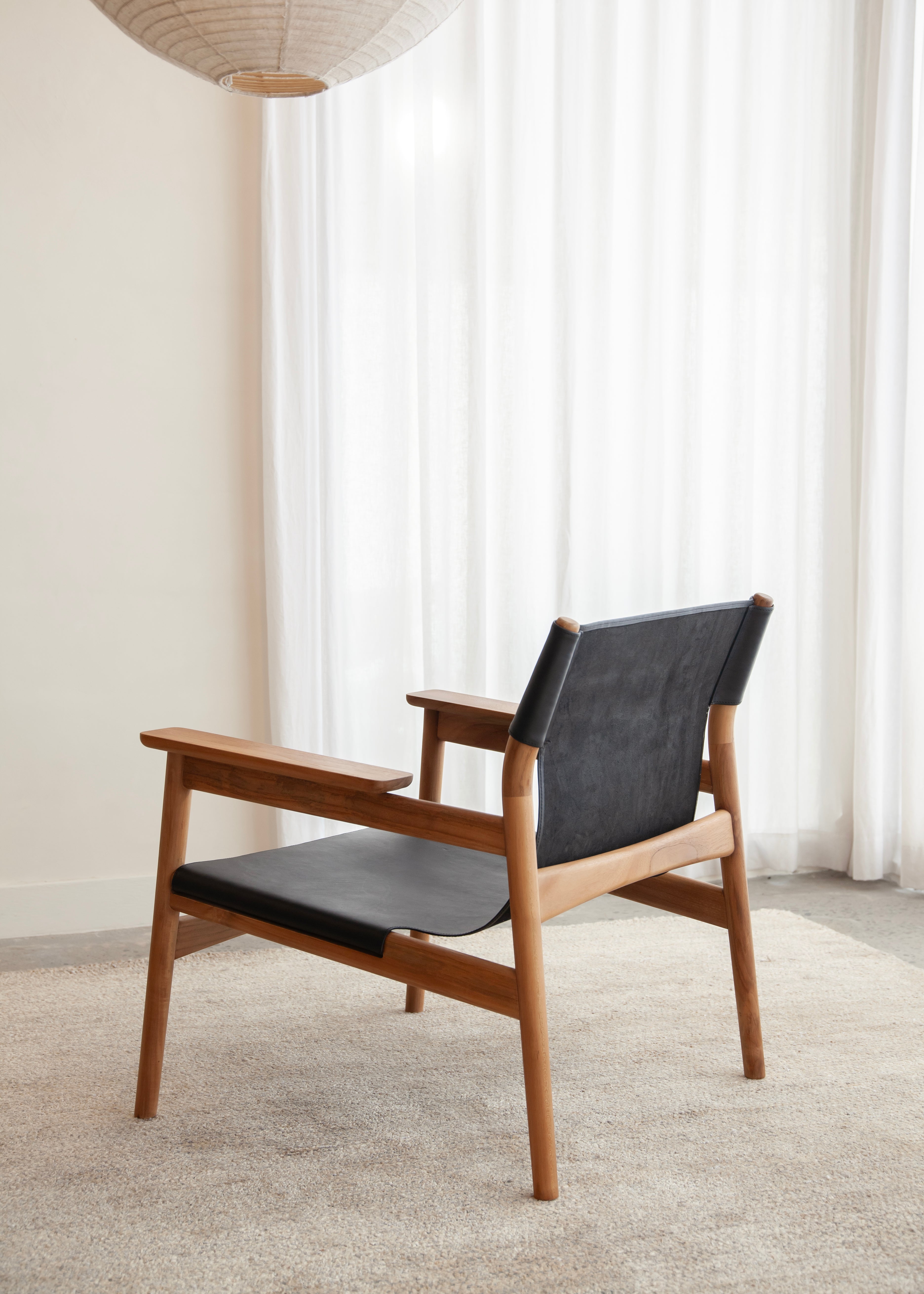 Sana Leather Chair / Black