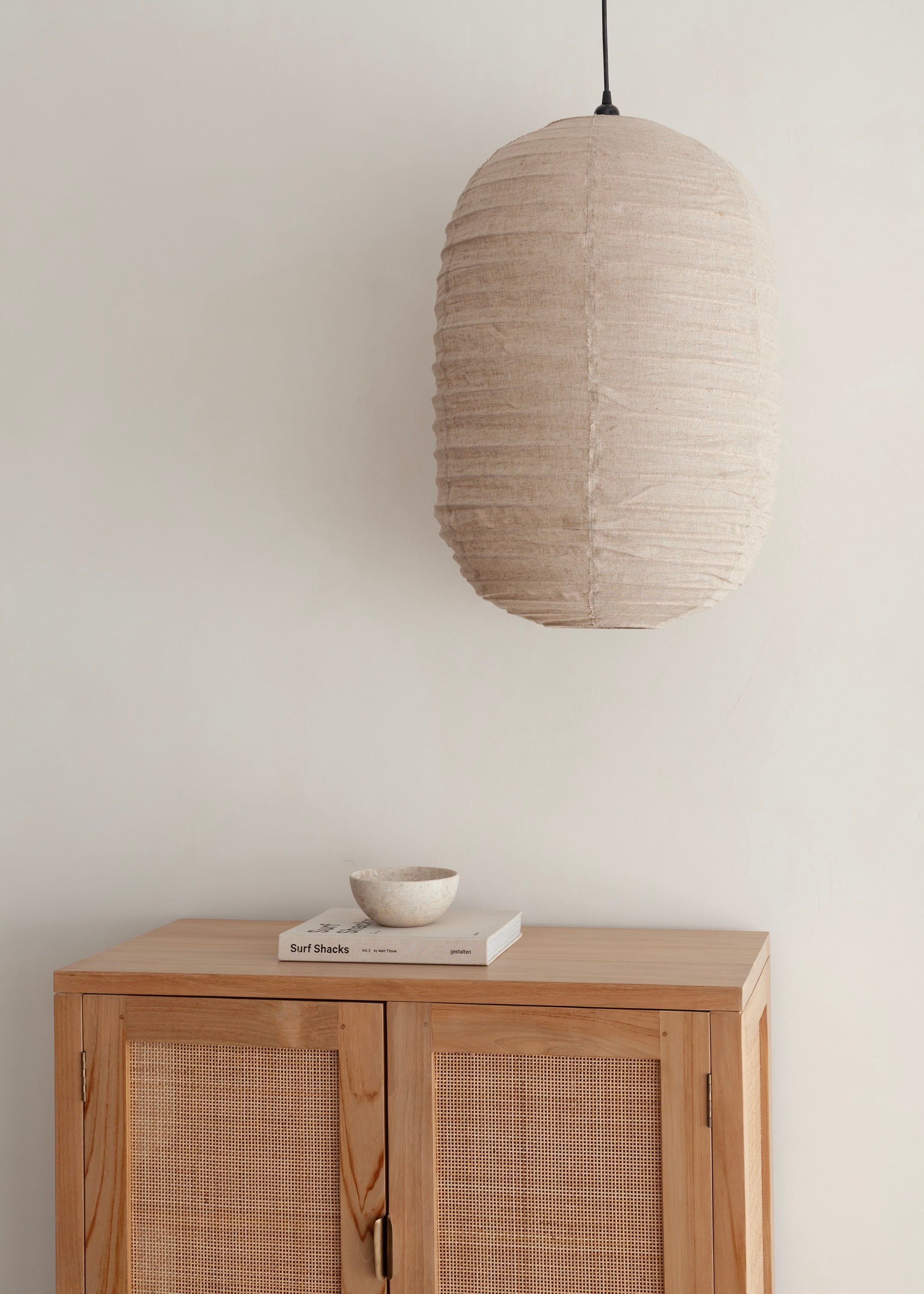 Shanti Linen Lantern / Natural