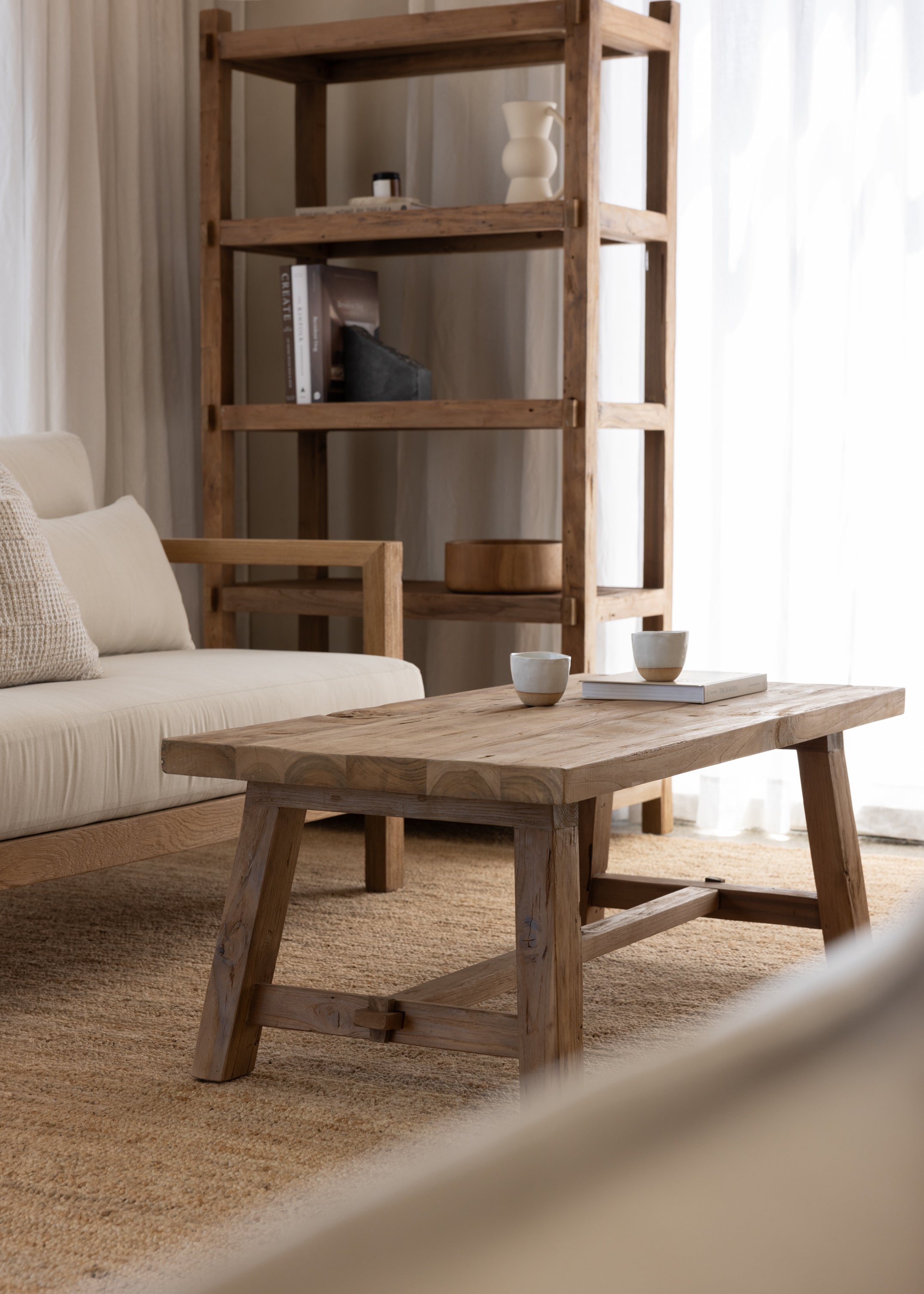 Settler Coffee Table / Dark Teak