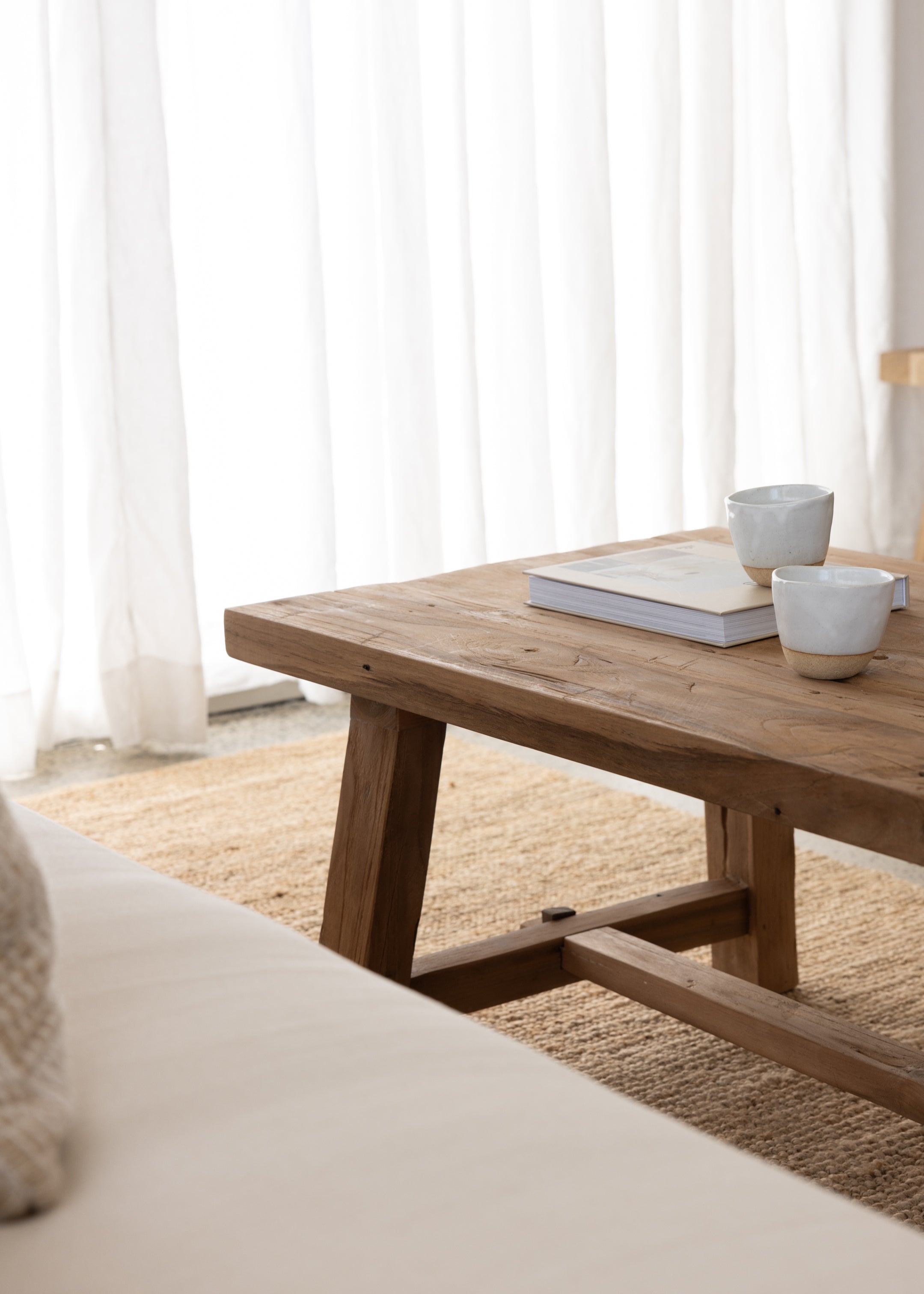 Settler Coffee Table / Dark Teak