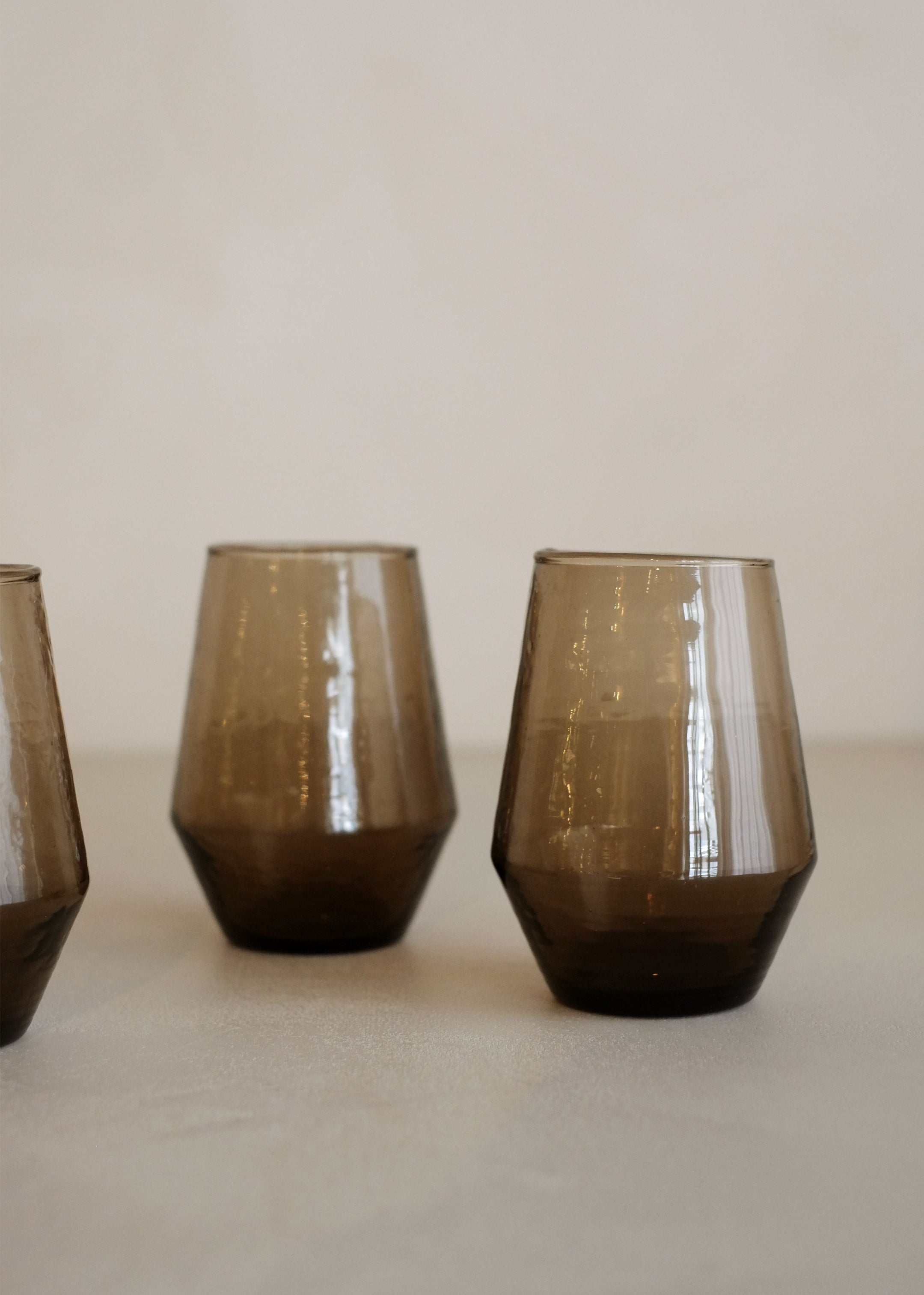 Stemless Glasses Set of 4 / Bronze