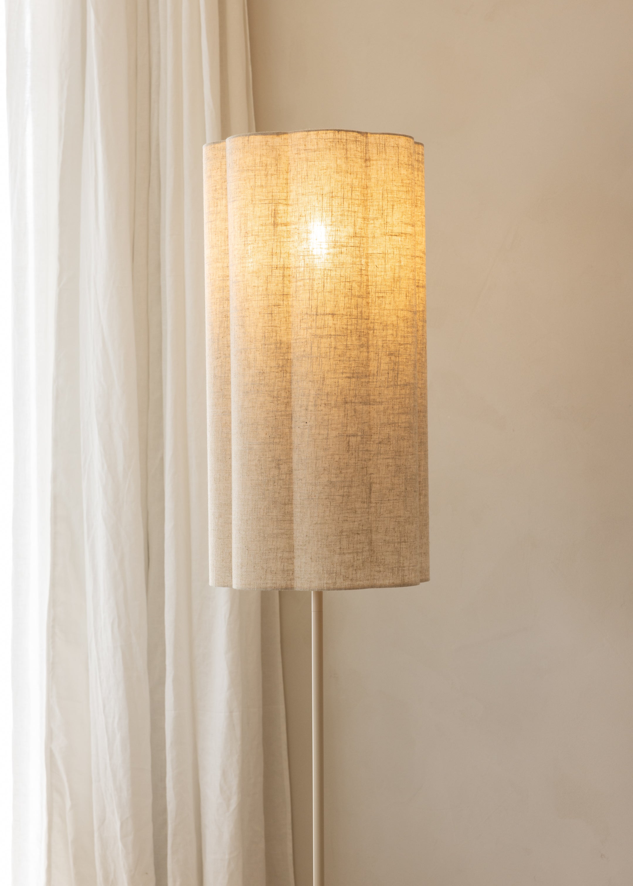 Talstone Linen Floor Lamp