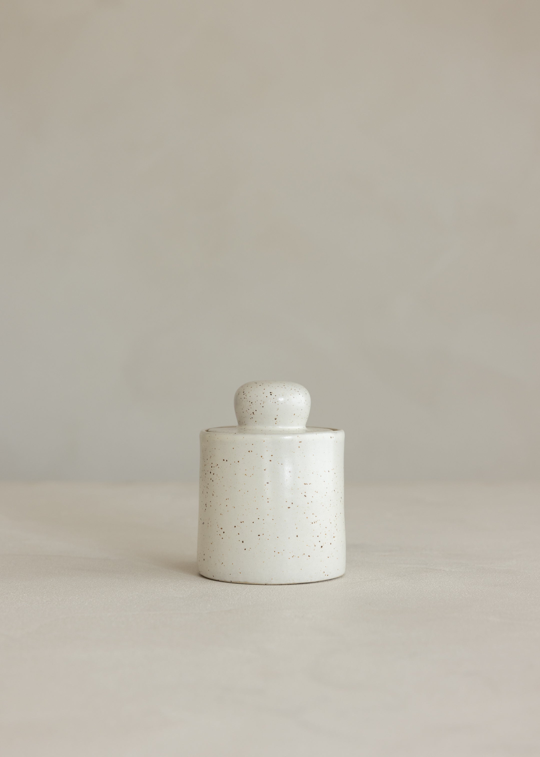 Urip Canister Small / Speckled White