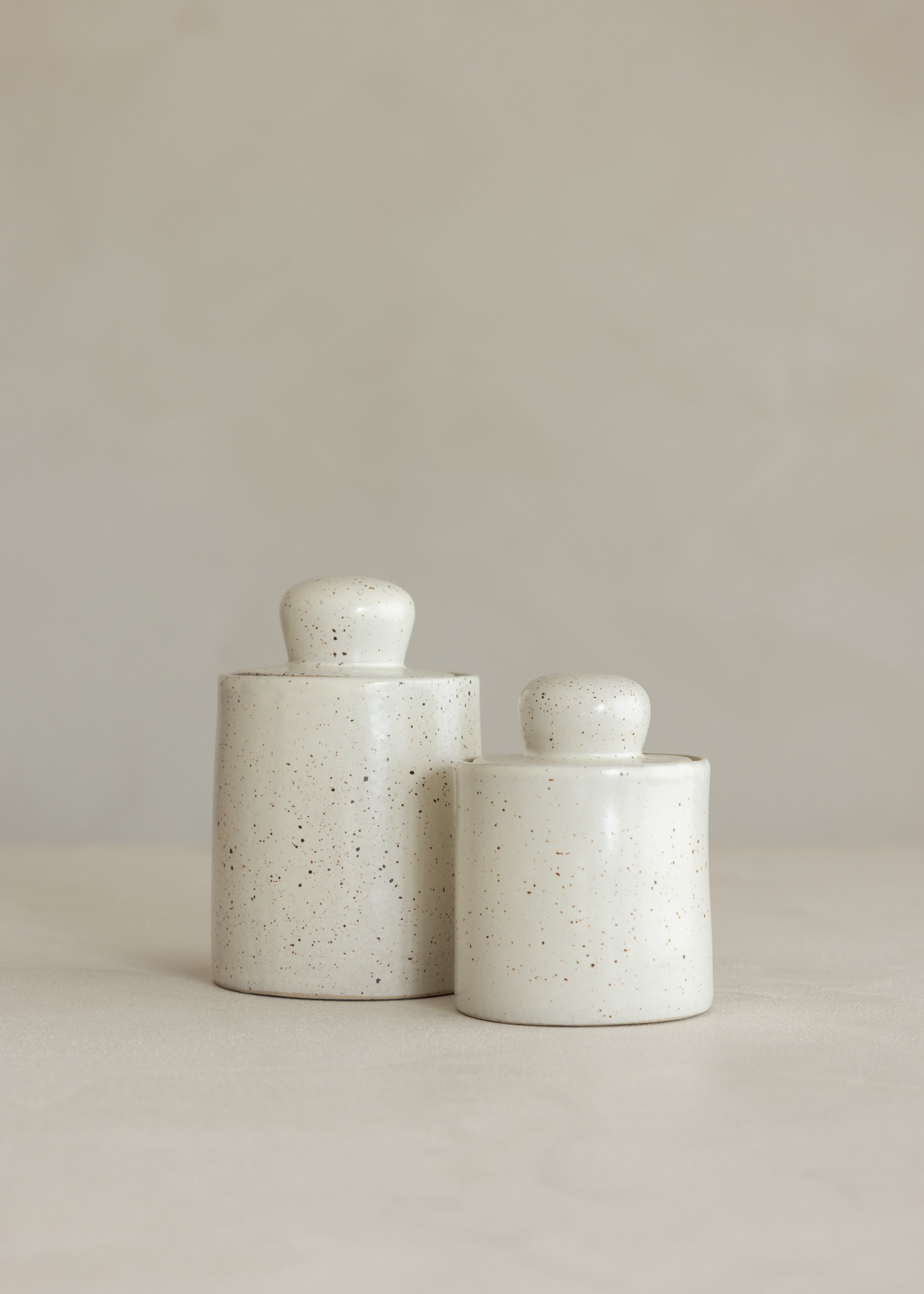 Urip Canister Large / Speckled White