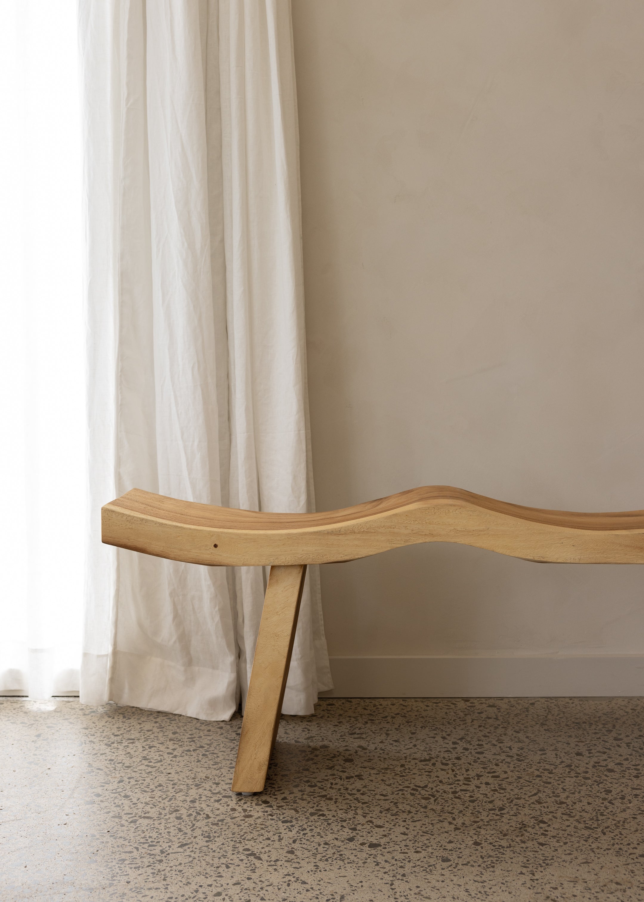 Wave Bench 180cm / Natural