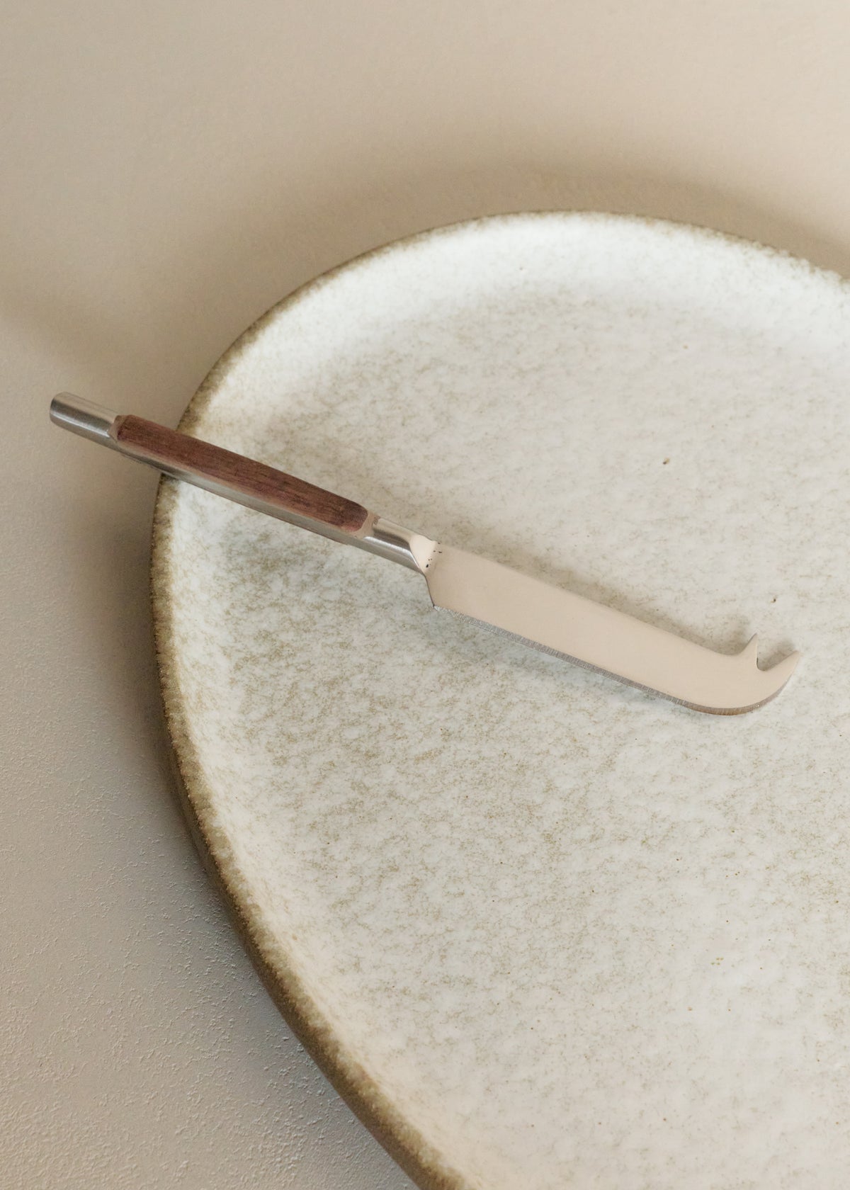 Wood Inlay Cheese Knife